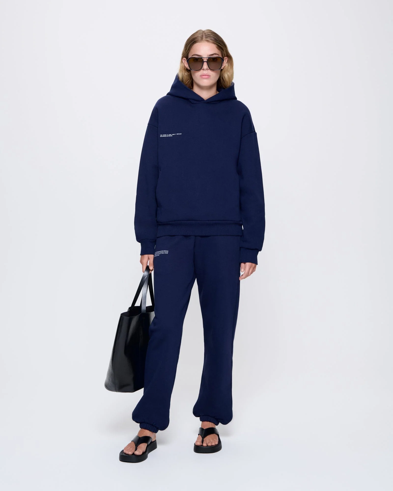 Womens 365 Heavyweight Hoodie—navy - Image 4