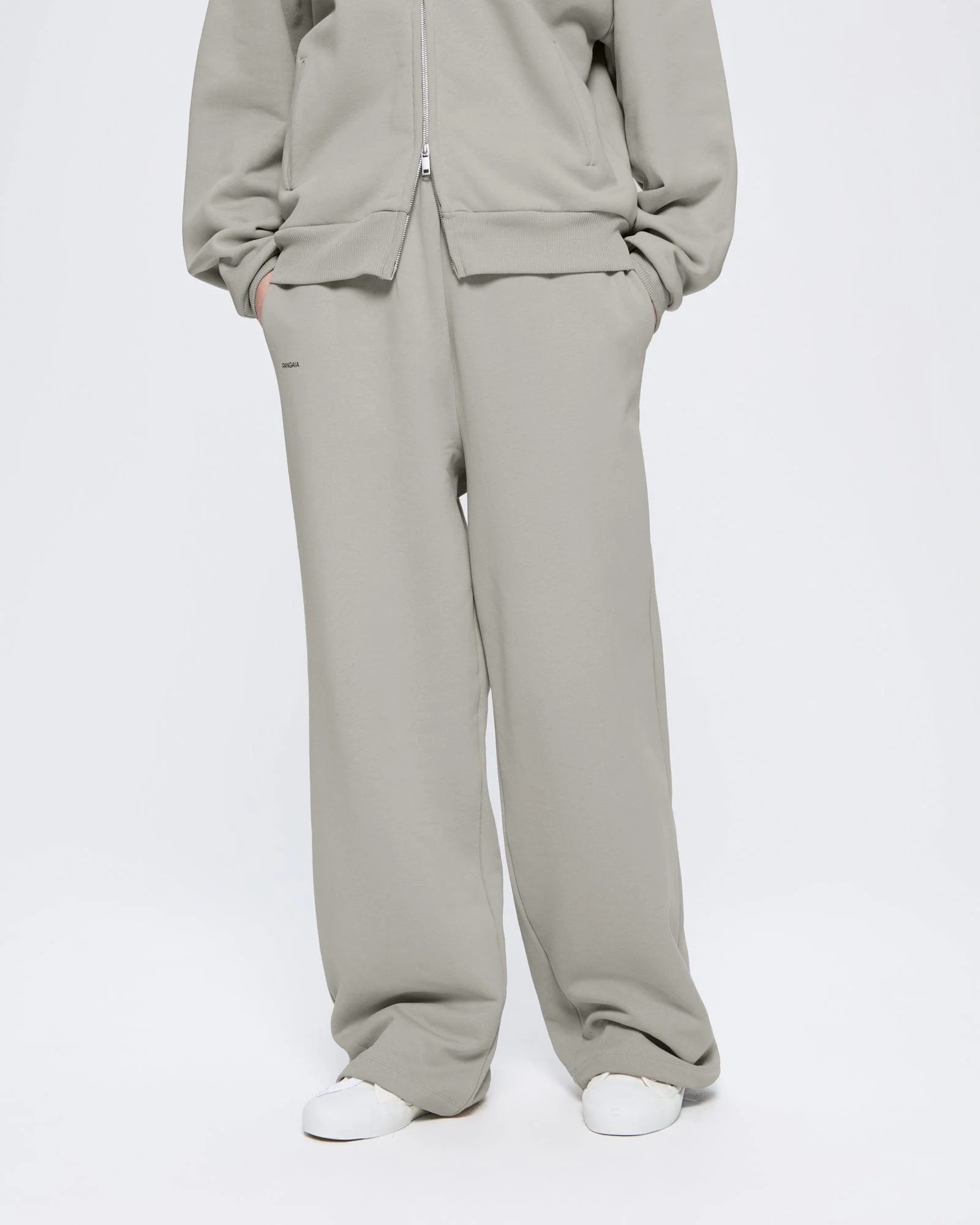 Womens 365 Heavyweight Straight Leg Track Pants—Stone - Image 3