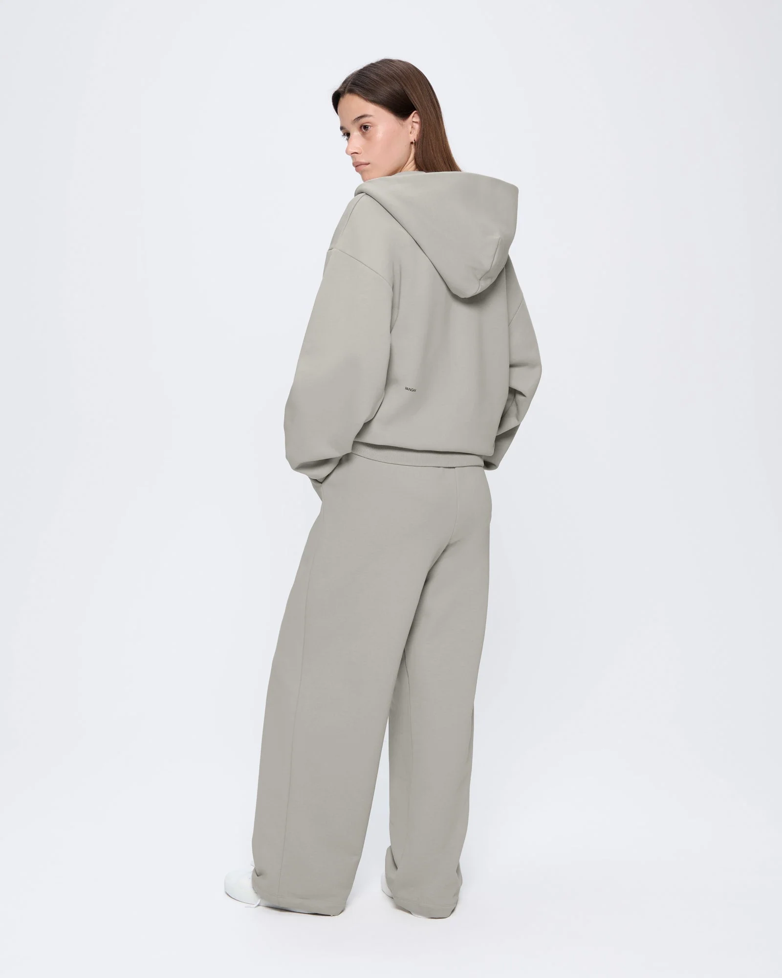 Womens 365 Heavyweight Straight Leg Track Pants—Stone - Image 5