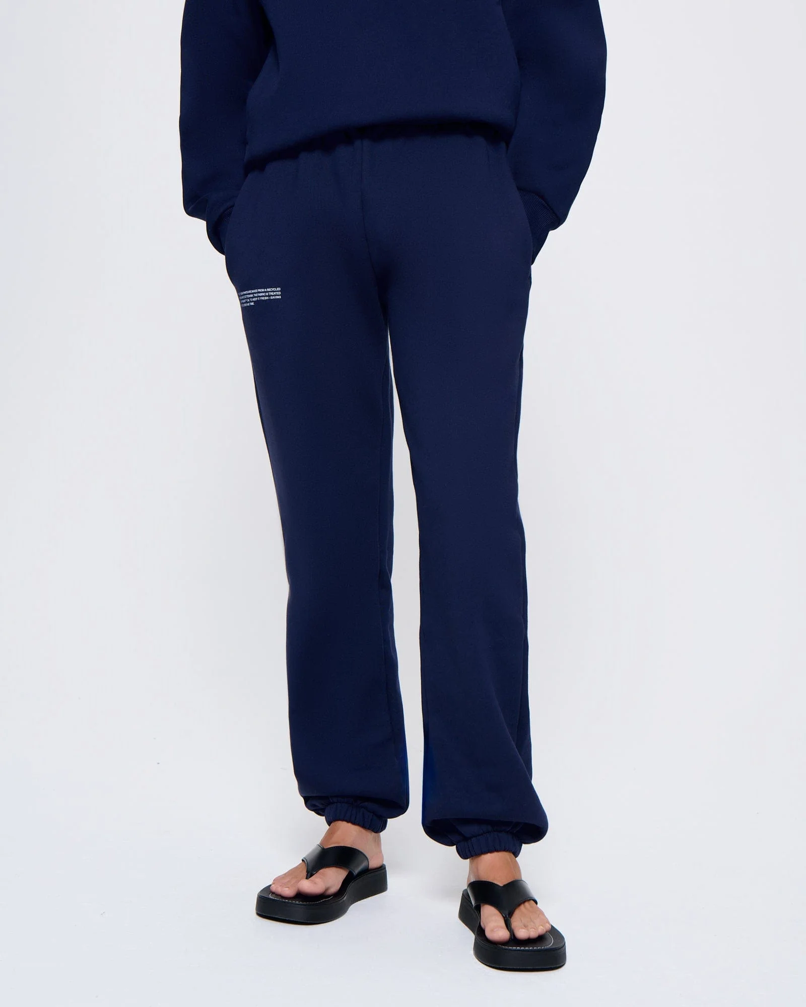Womens 365 Heavyweight Track Pants—navy - Image 3