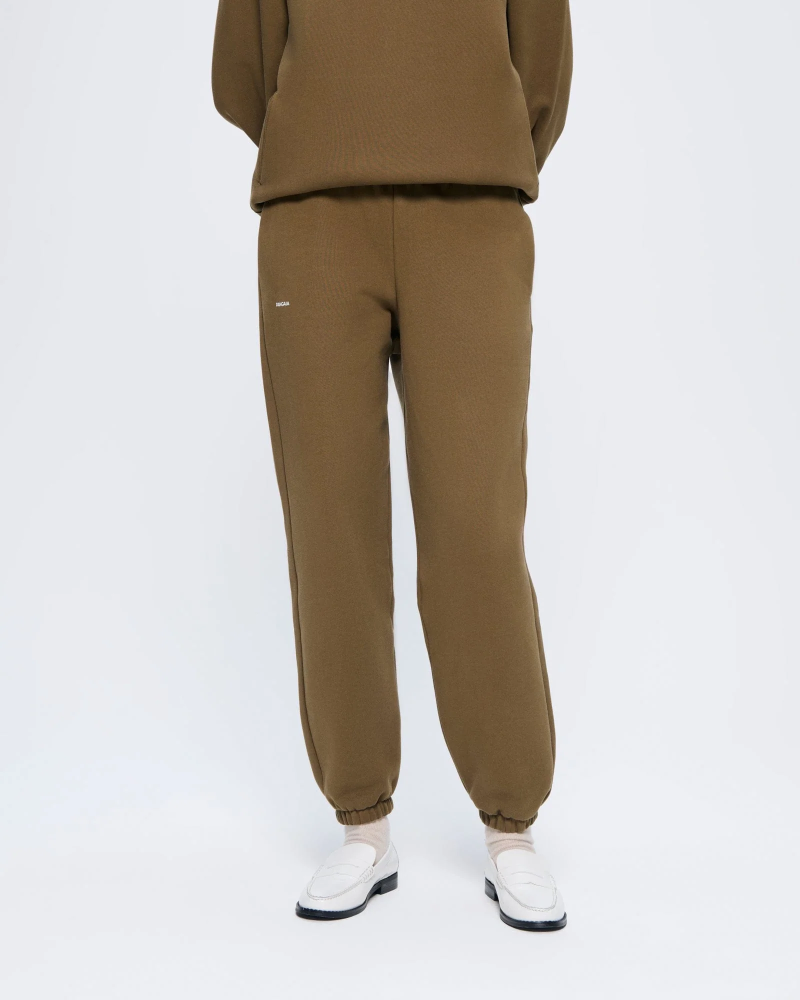 Womens 365 Heavyweight Track Pants—Soil Brown - Image 3