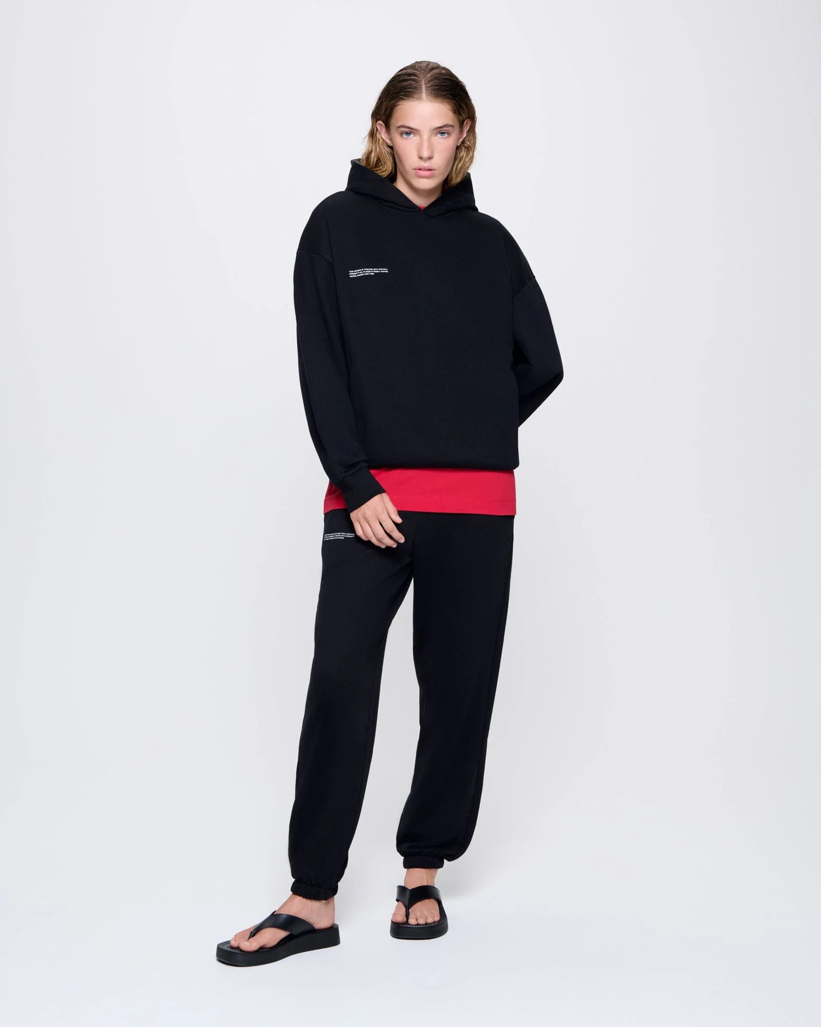Womens 365 Midweight Hoodie—black - Image 3