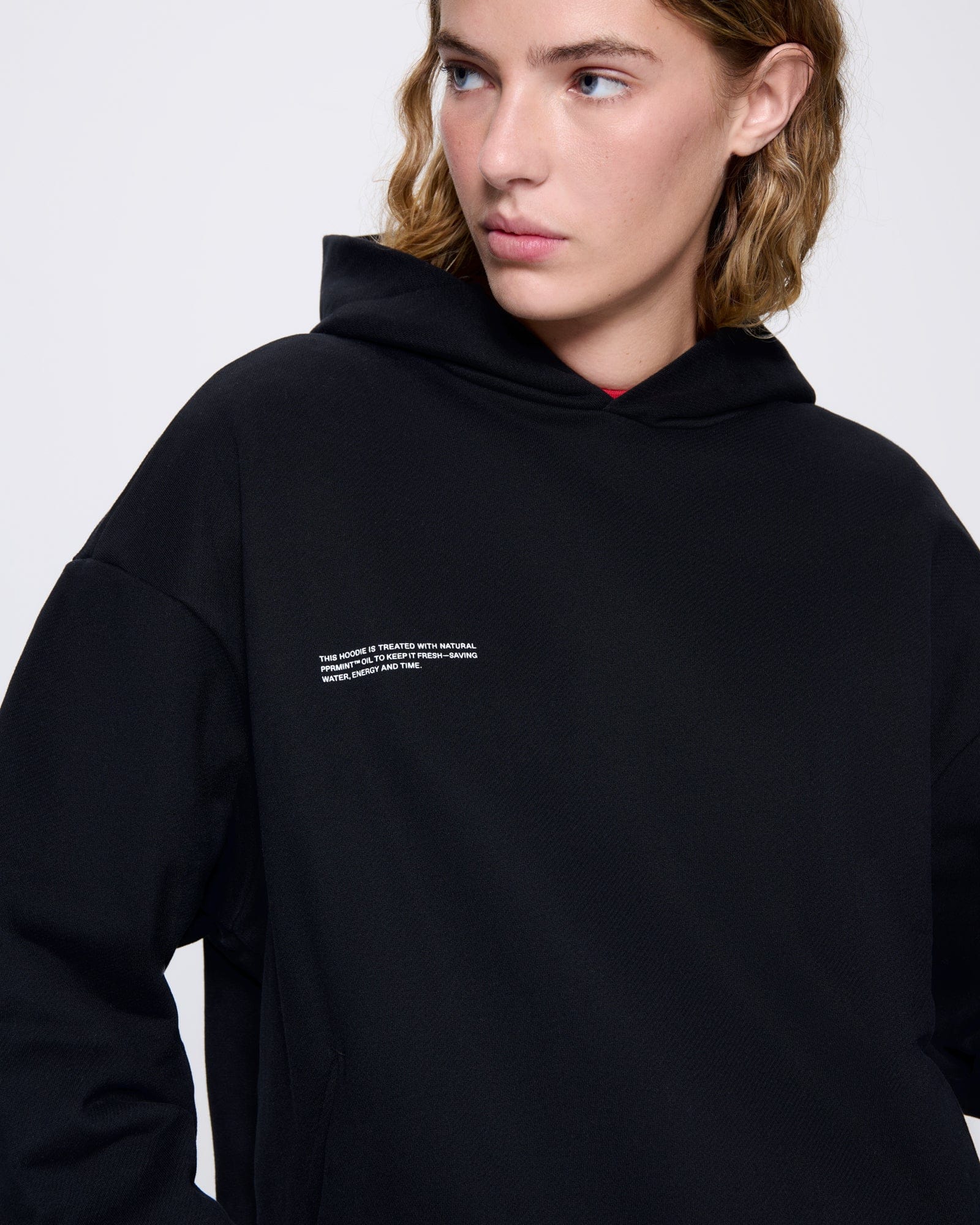 Womens 365 Midweight Hoodie—black - Image 4