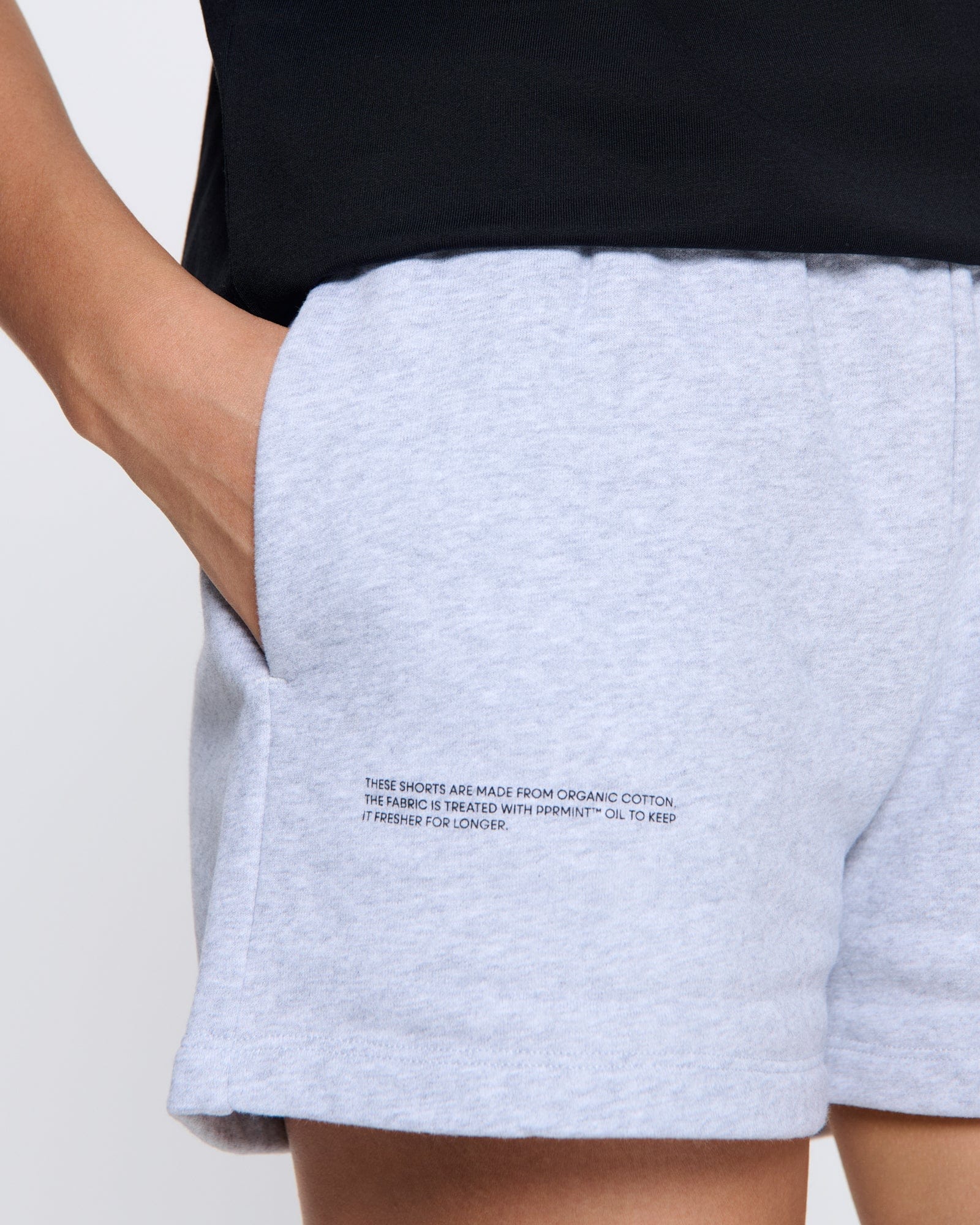 Womens 365 Midweight Shorts—grey marl - Image 4