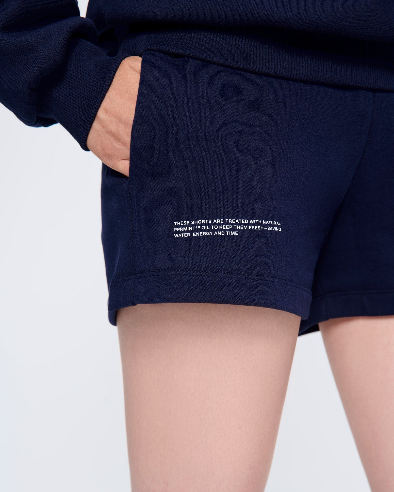 Womens 365 Midweight Shorts—navy - Image 4