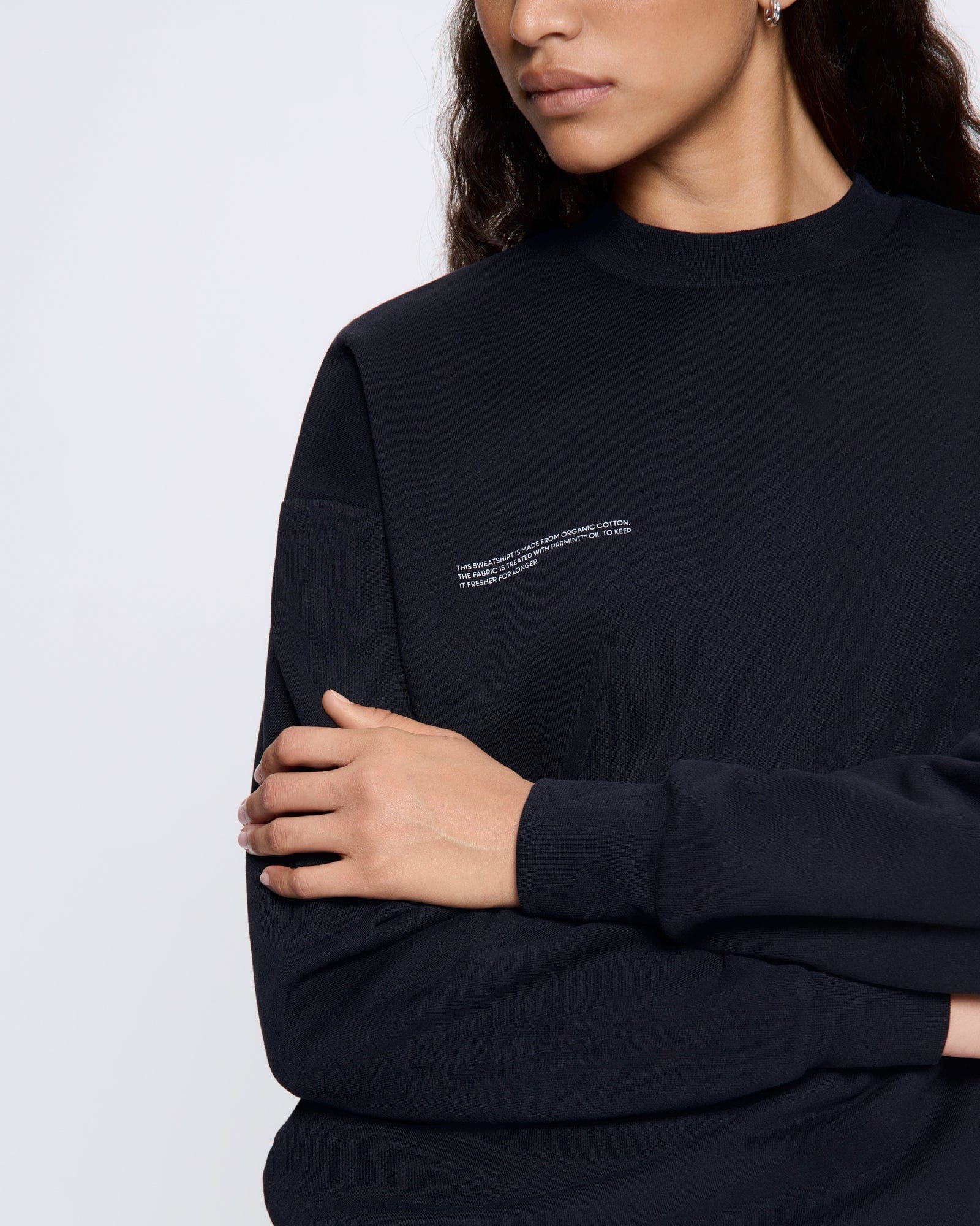 Womens 365 Midweight Sweatshirt—black - Image 4