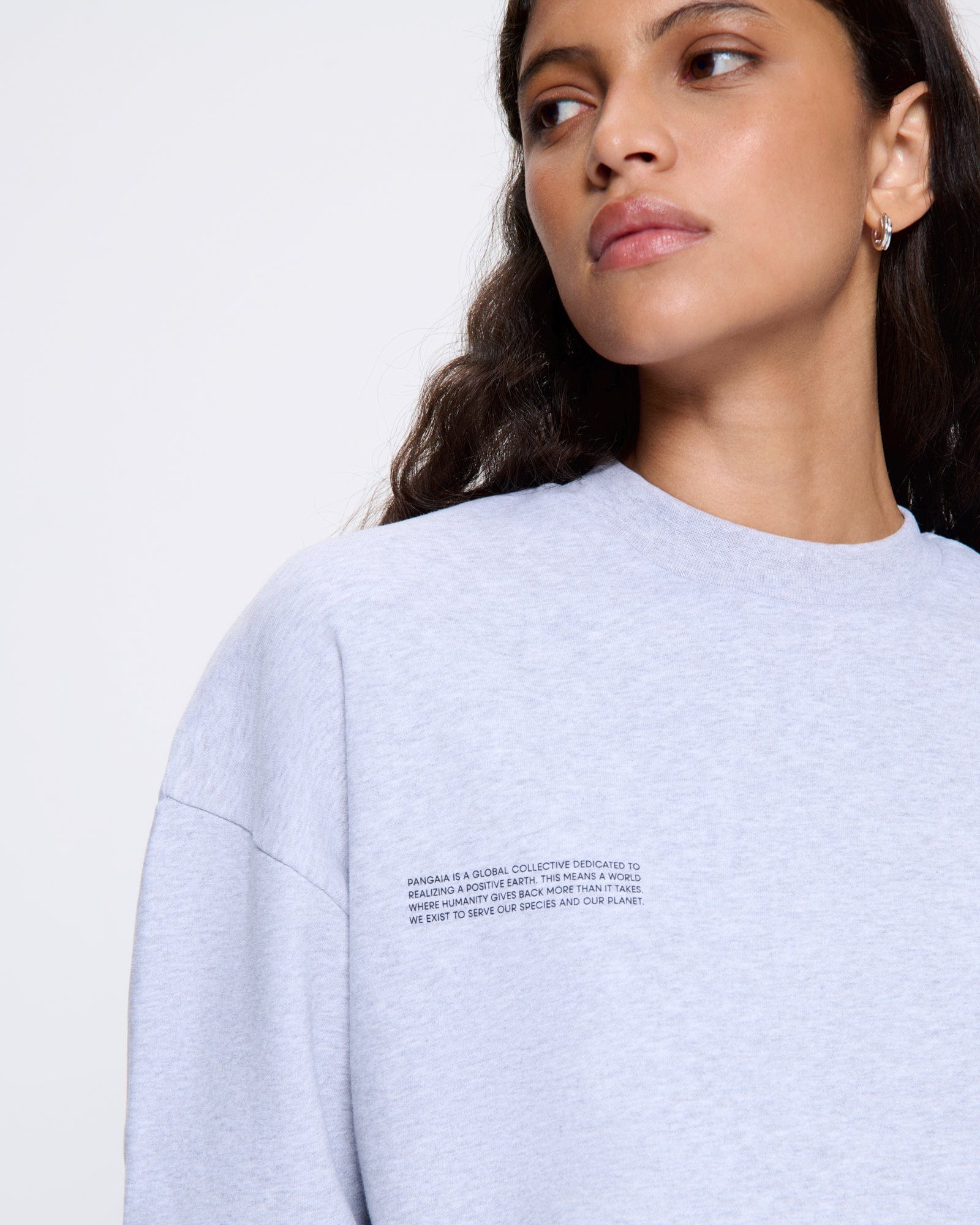 Womens 365 Midweight Sweatshirt—grey marl - Image 4