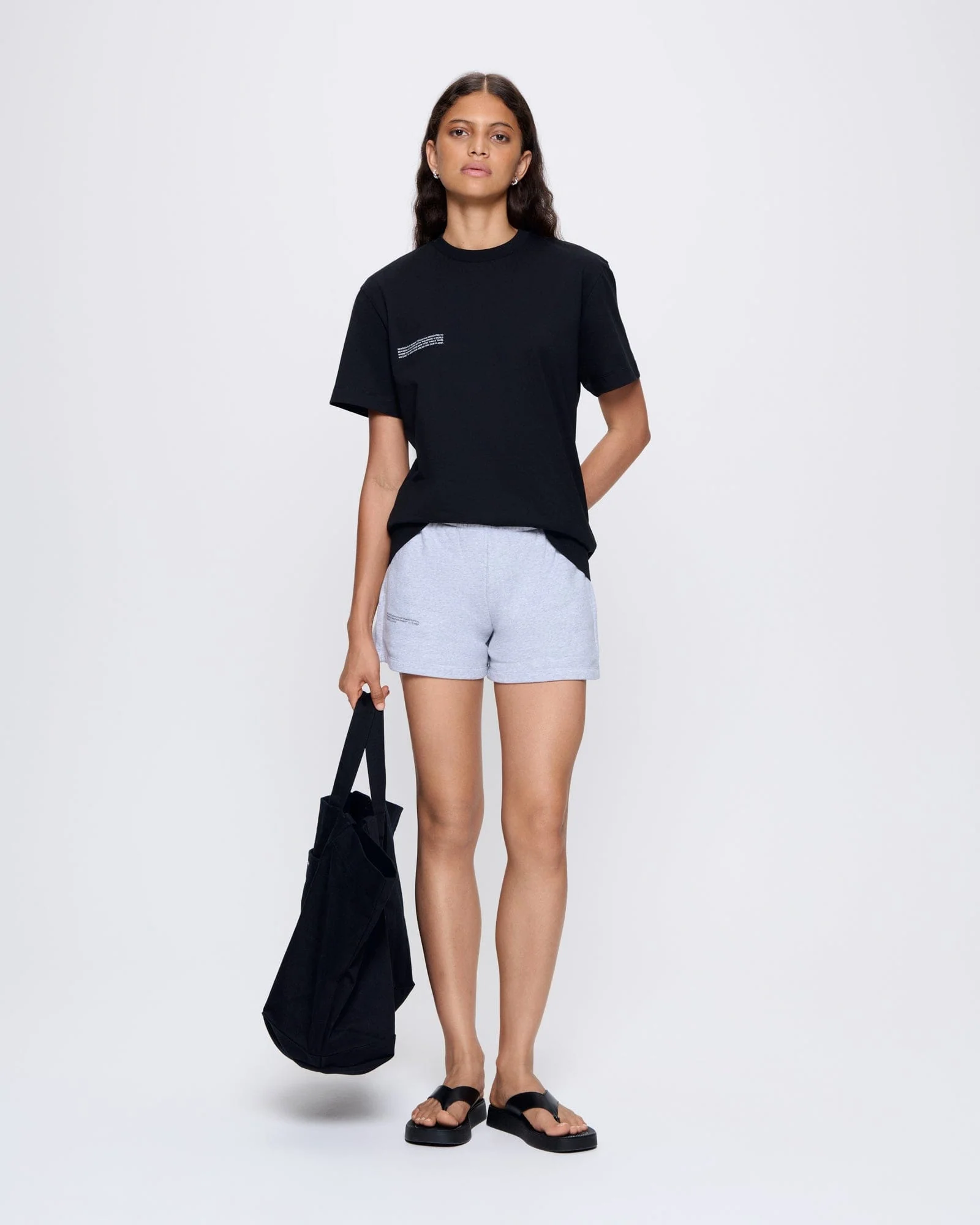 Womens 365 Midweight T-shirt—Black - Image 3