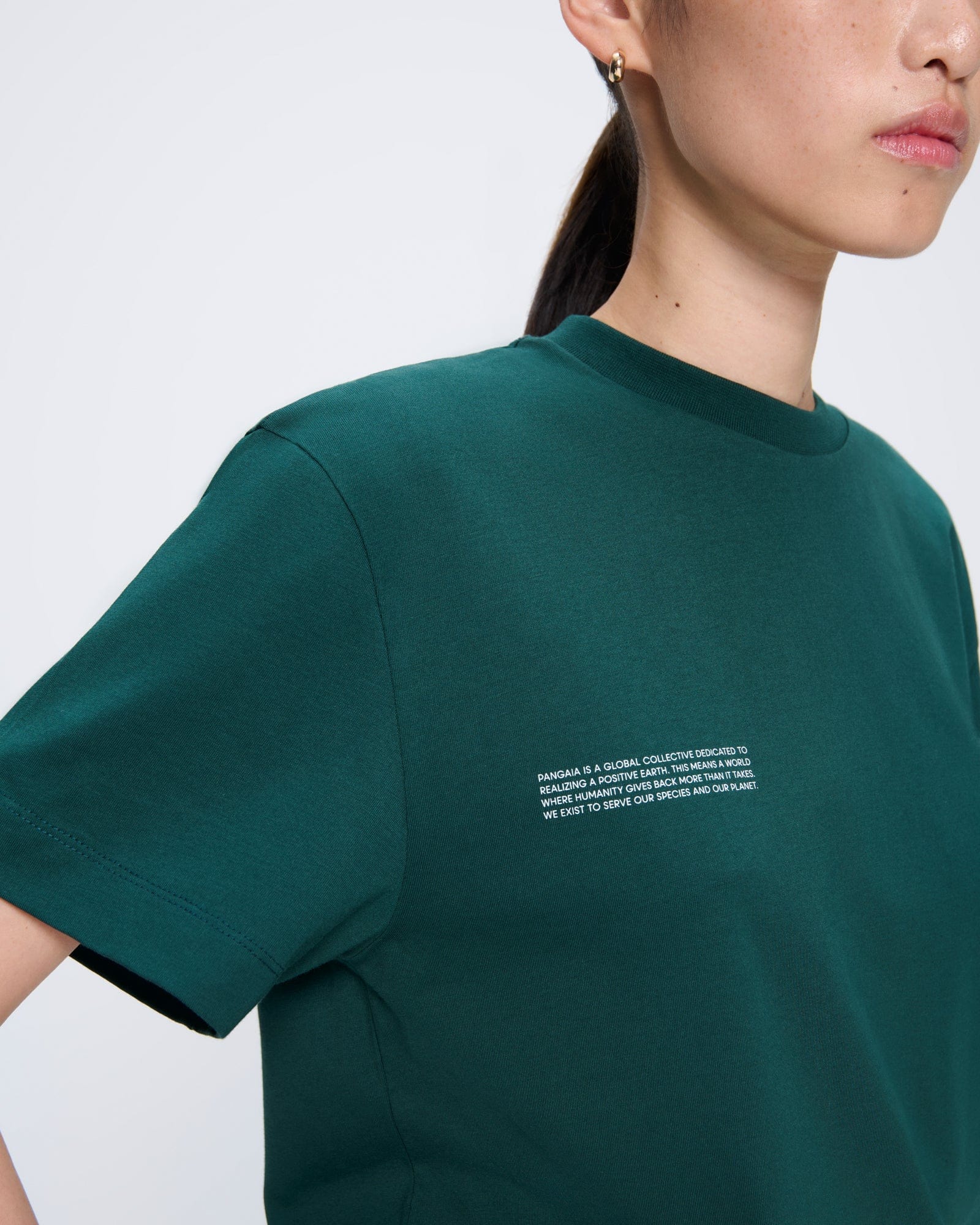 Womens 365 Midweight T-shirt—Foliage Green - Image 4