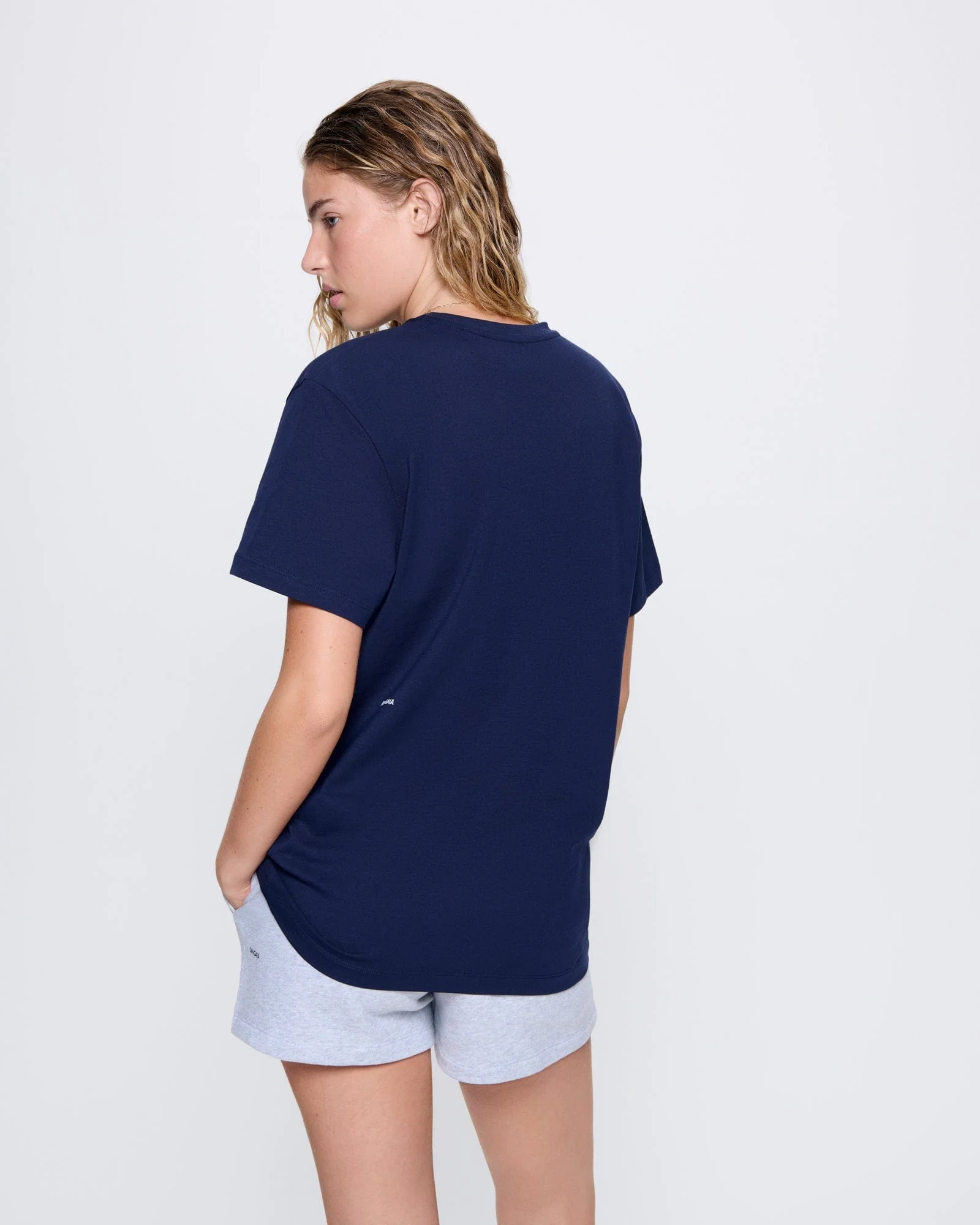 Womens 365 Midweight T-shirt—Navy - Image 5