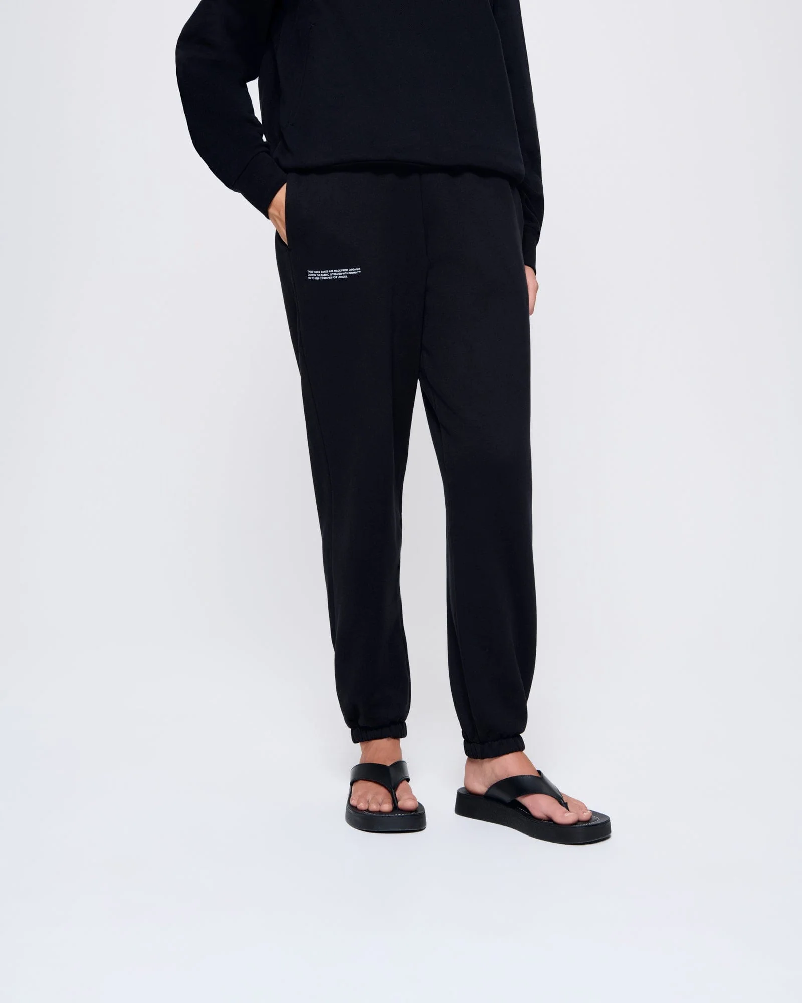 Womens 365 Midweight Track Pants—black - Image 3