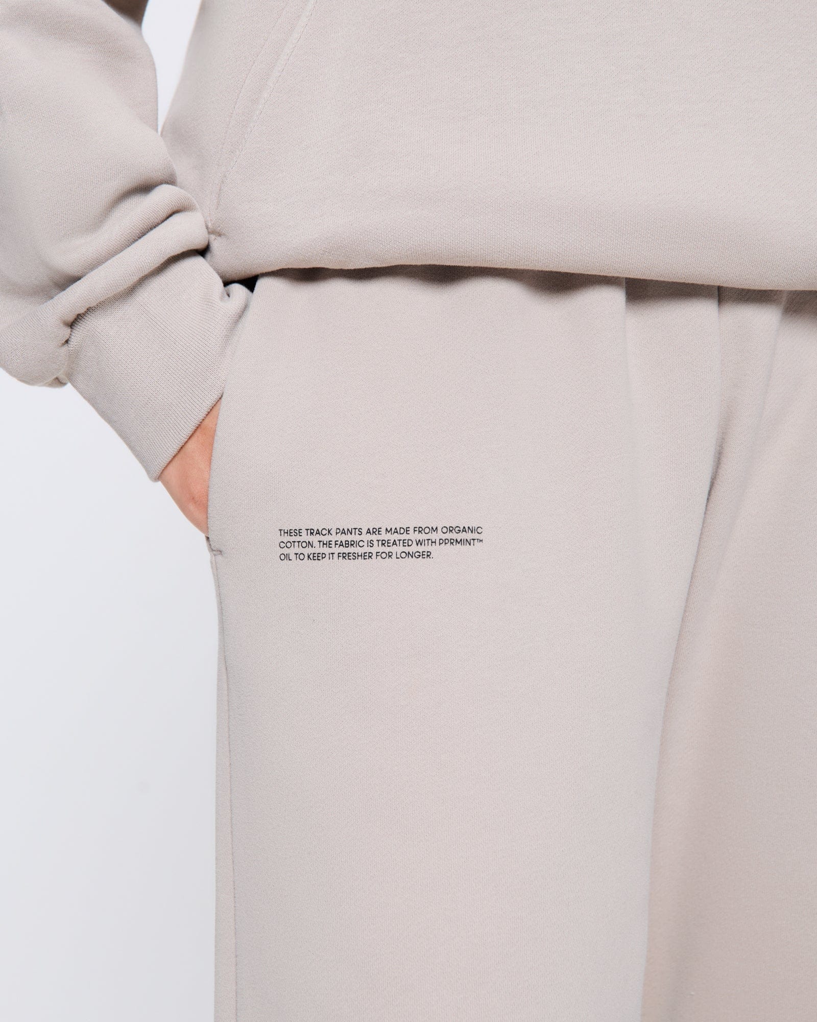 Womens 365 Midweight Track Pants—stone - Image 4