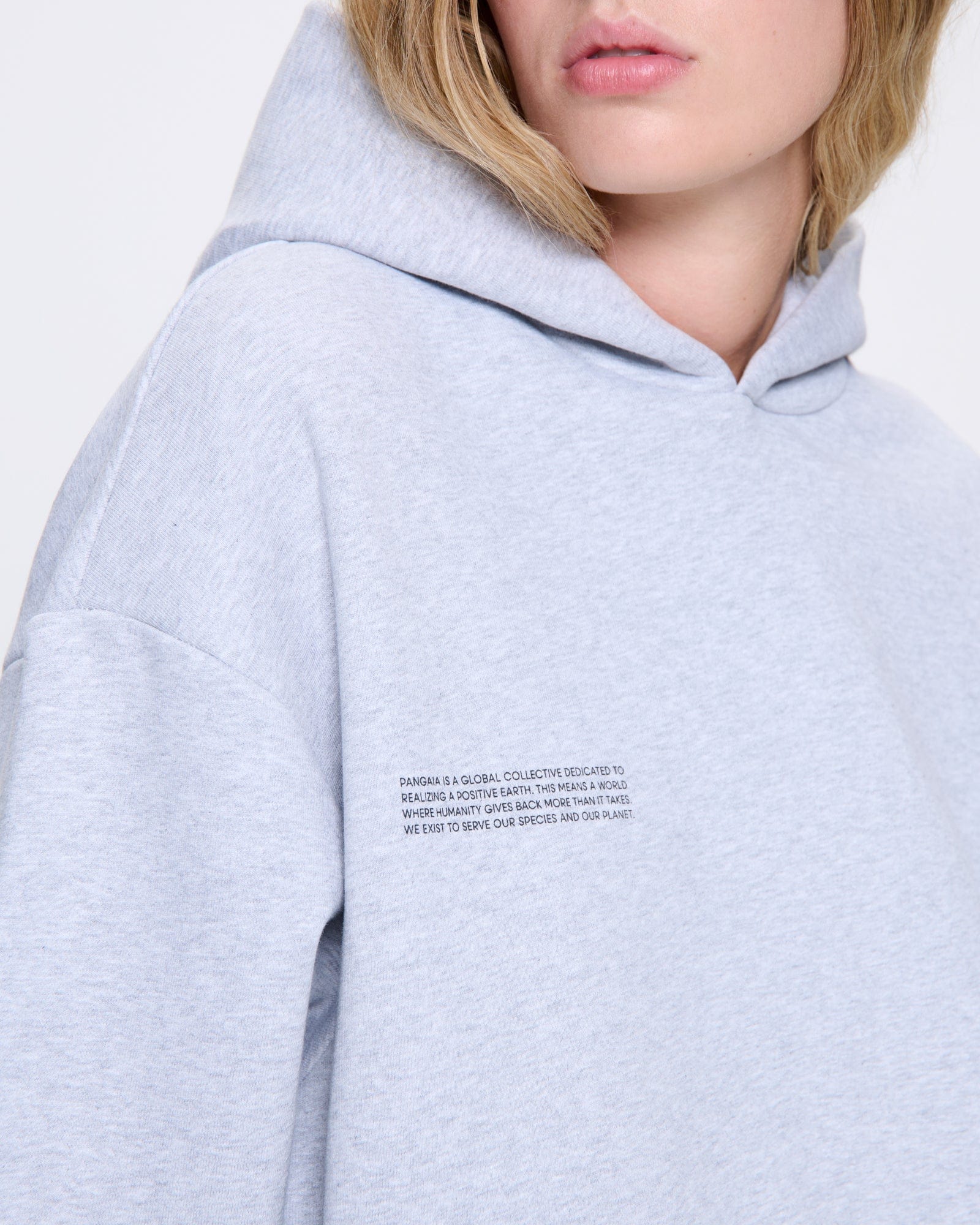 Womens 365 Heavyweight Hoodie—grey marl - Image 4