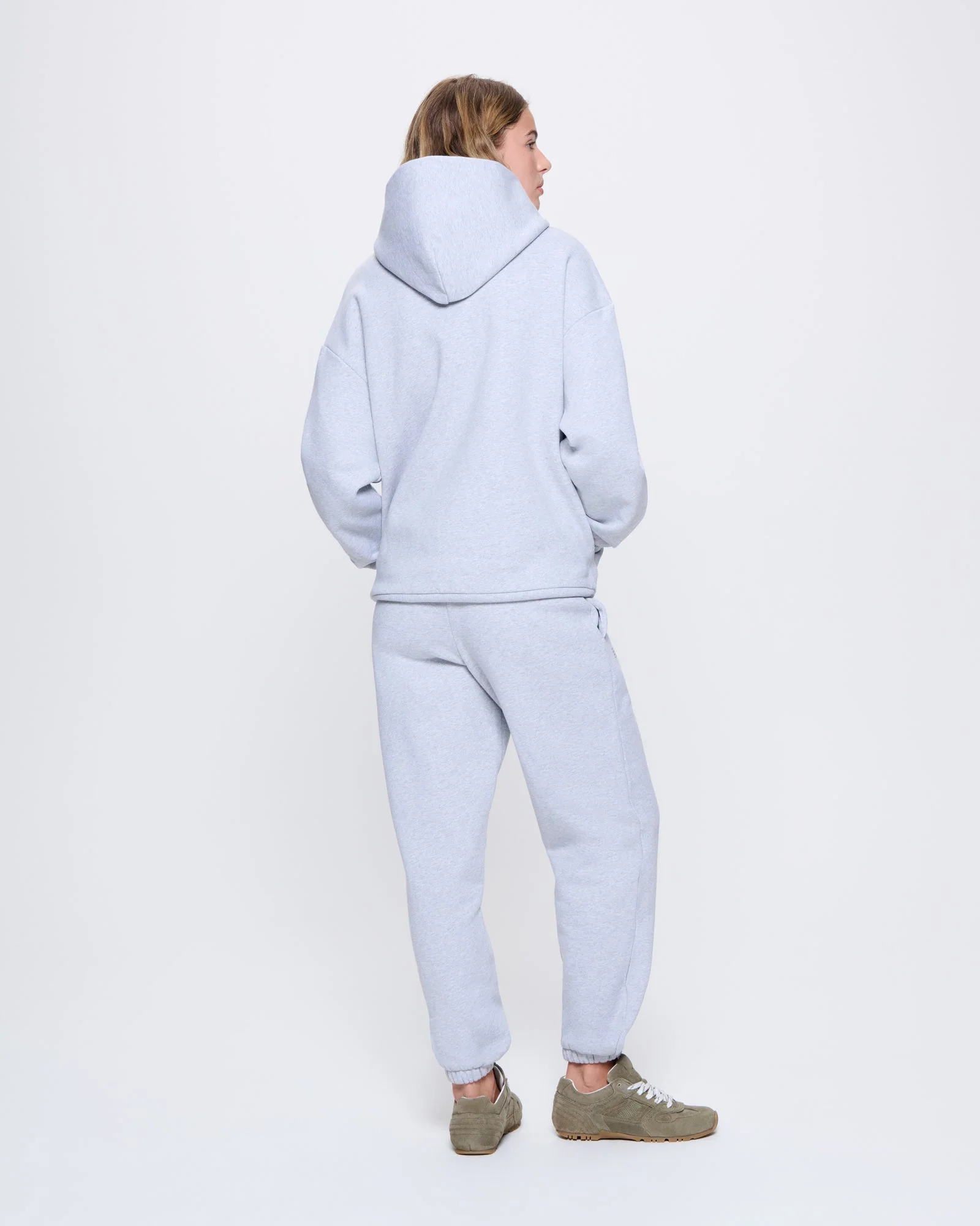 Womens 365 Heavyweight Hoodie—grey marl - Image 5