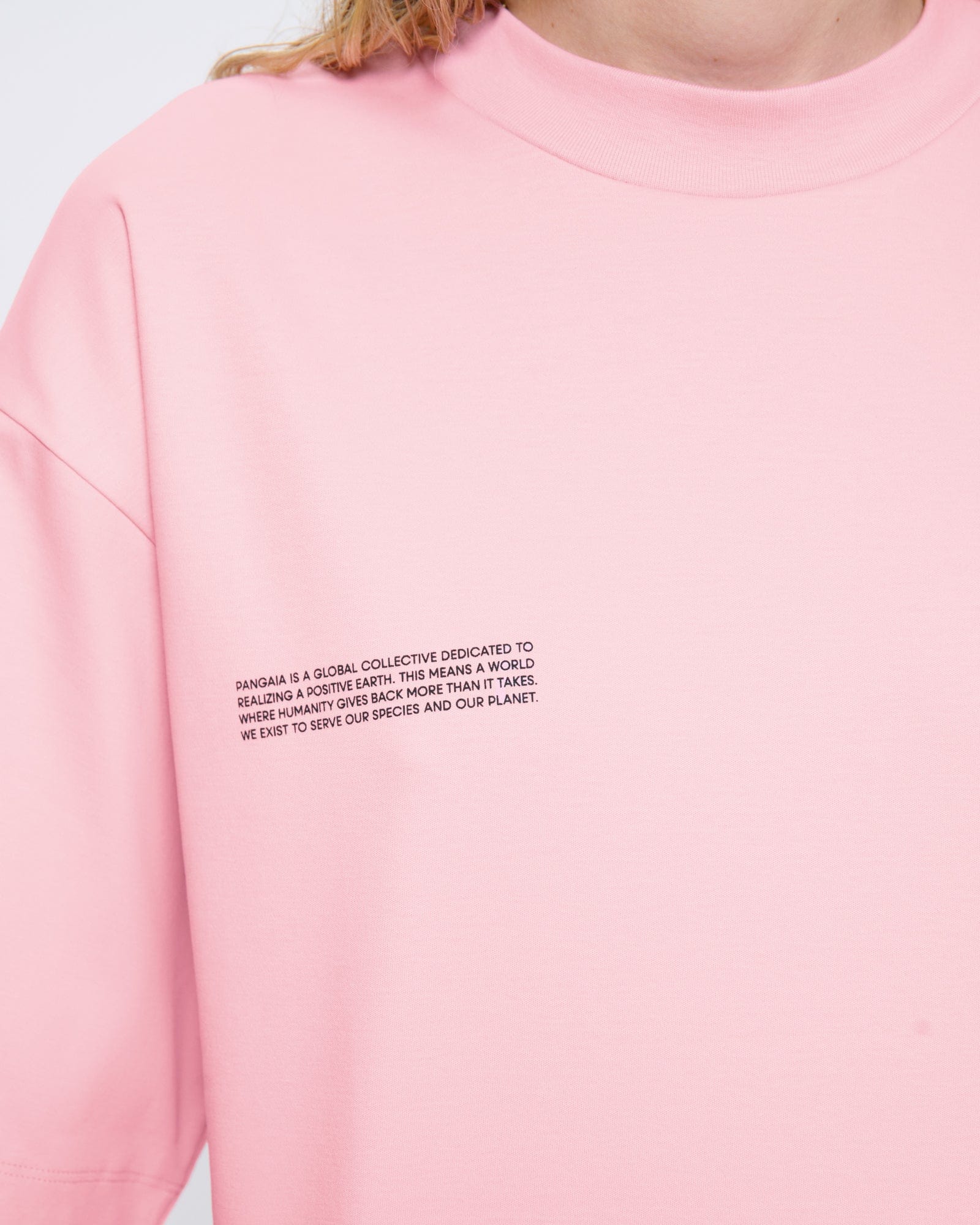 Womens Interlock Oversized T-Shirt—Sakura Pink - Image 4