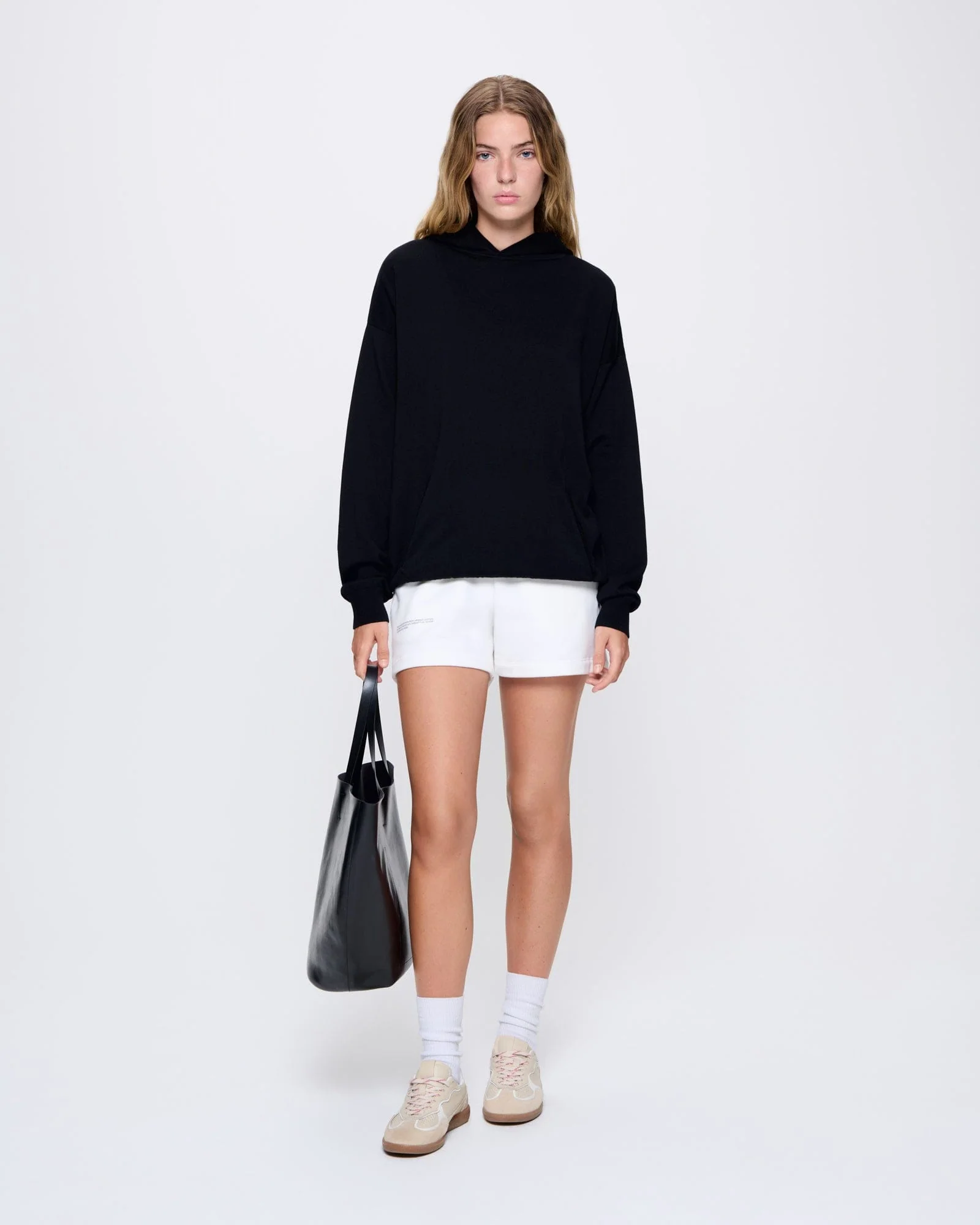 Womens DNA Knitted Hoodie—black - Image 3