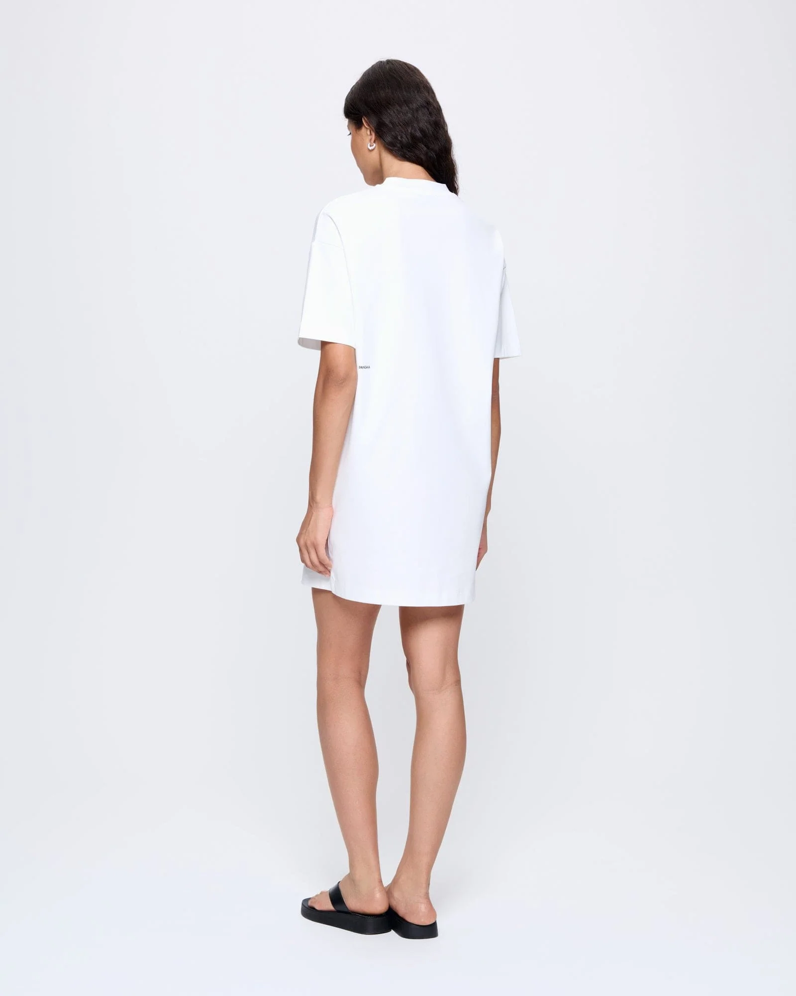 Womens Interlock T-Shirt Dress—Off-White - Image 5