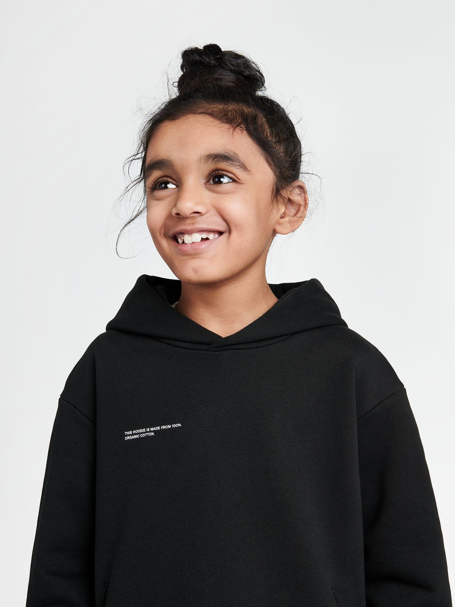 Kids' 365 Midweight Hoodie—black - Image 3