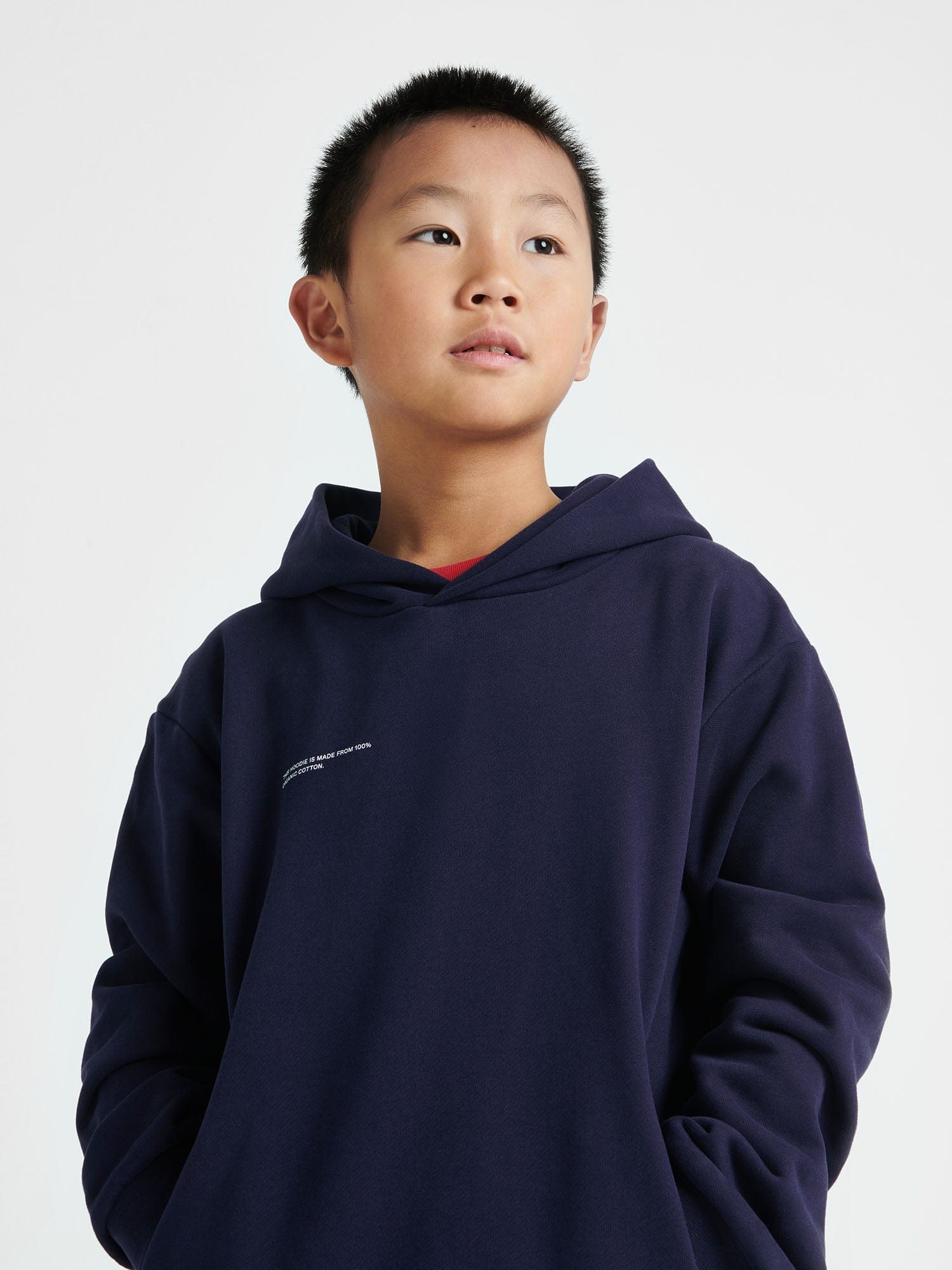 Kids' 365 Midweight Hoodie—navy - Image 3