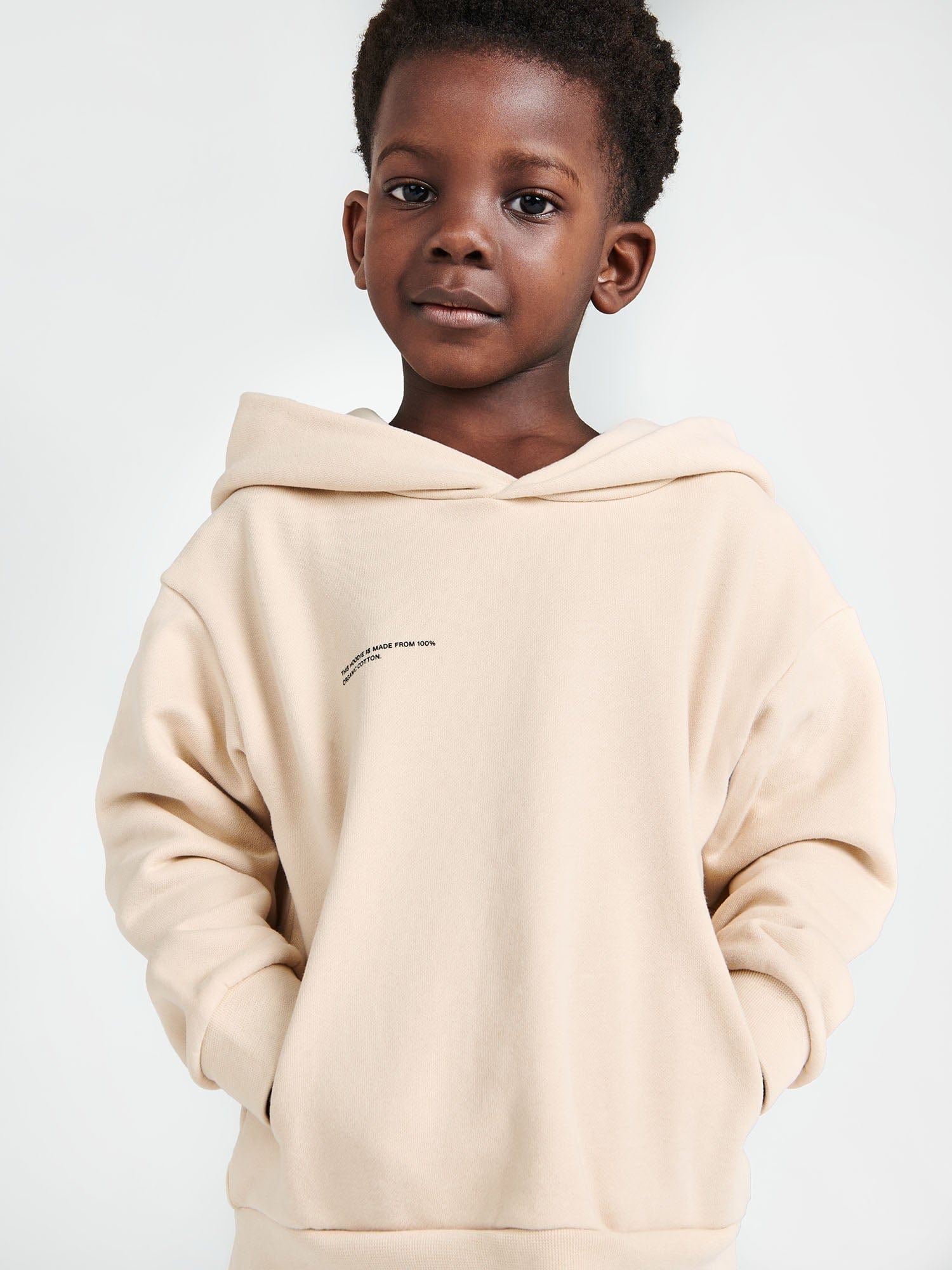 Kids' 365 Midweight Hoodie—sand - Image 3