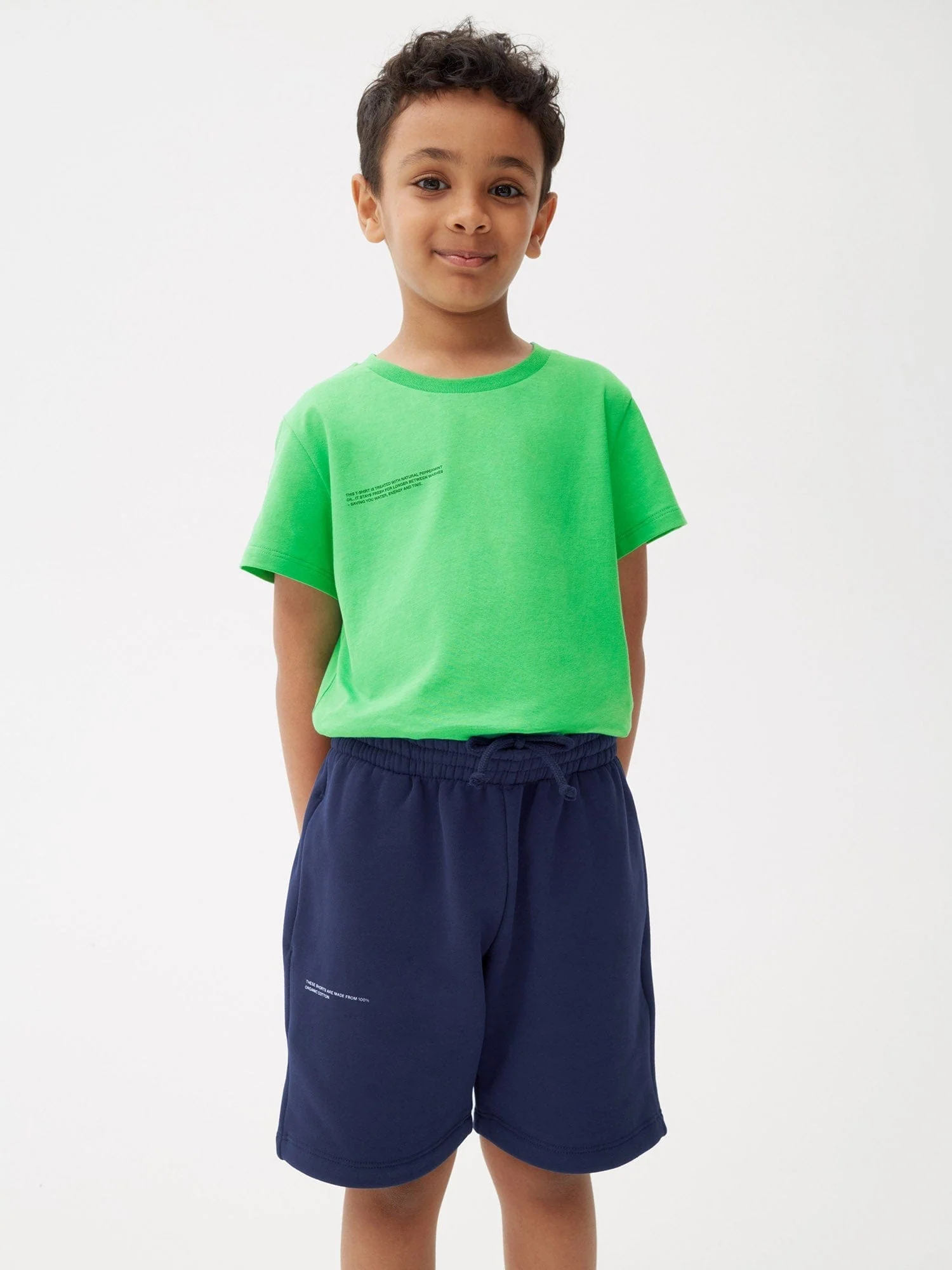 Kids' 365 Midweight Long Shorts—navy - Image 4