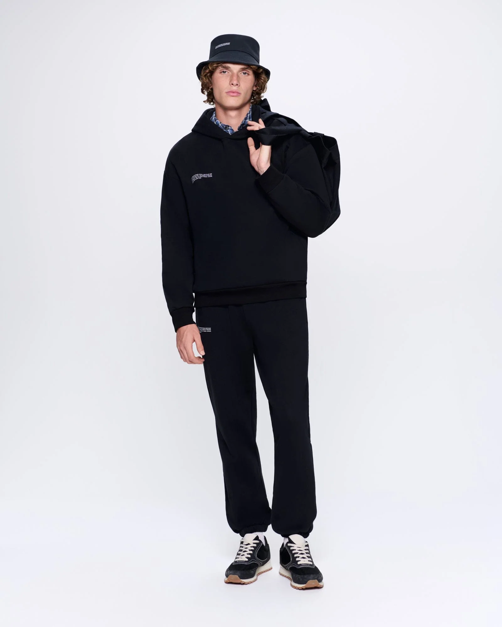 Mens 365 Heavyweight Hoodie—black - Image 3