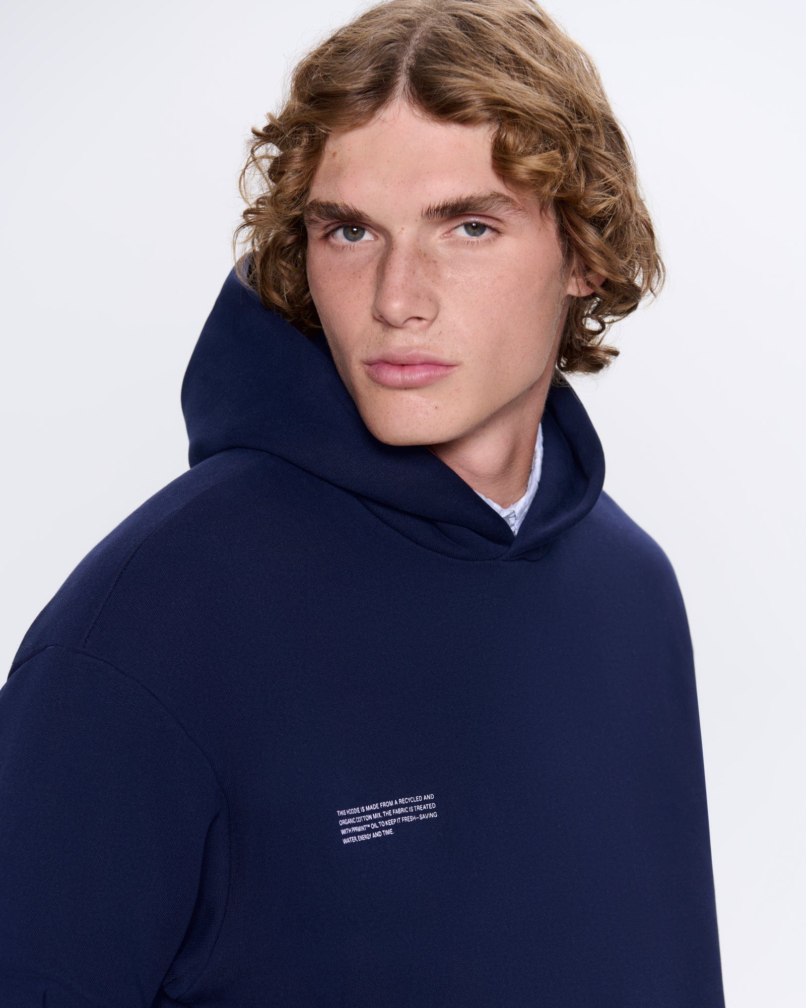 Mens 365 Heavyweight Hoodie—navy blue - Image 4