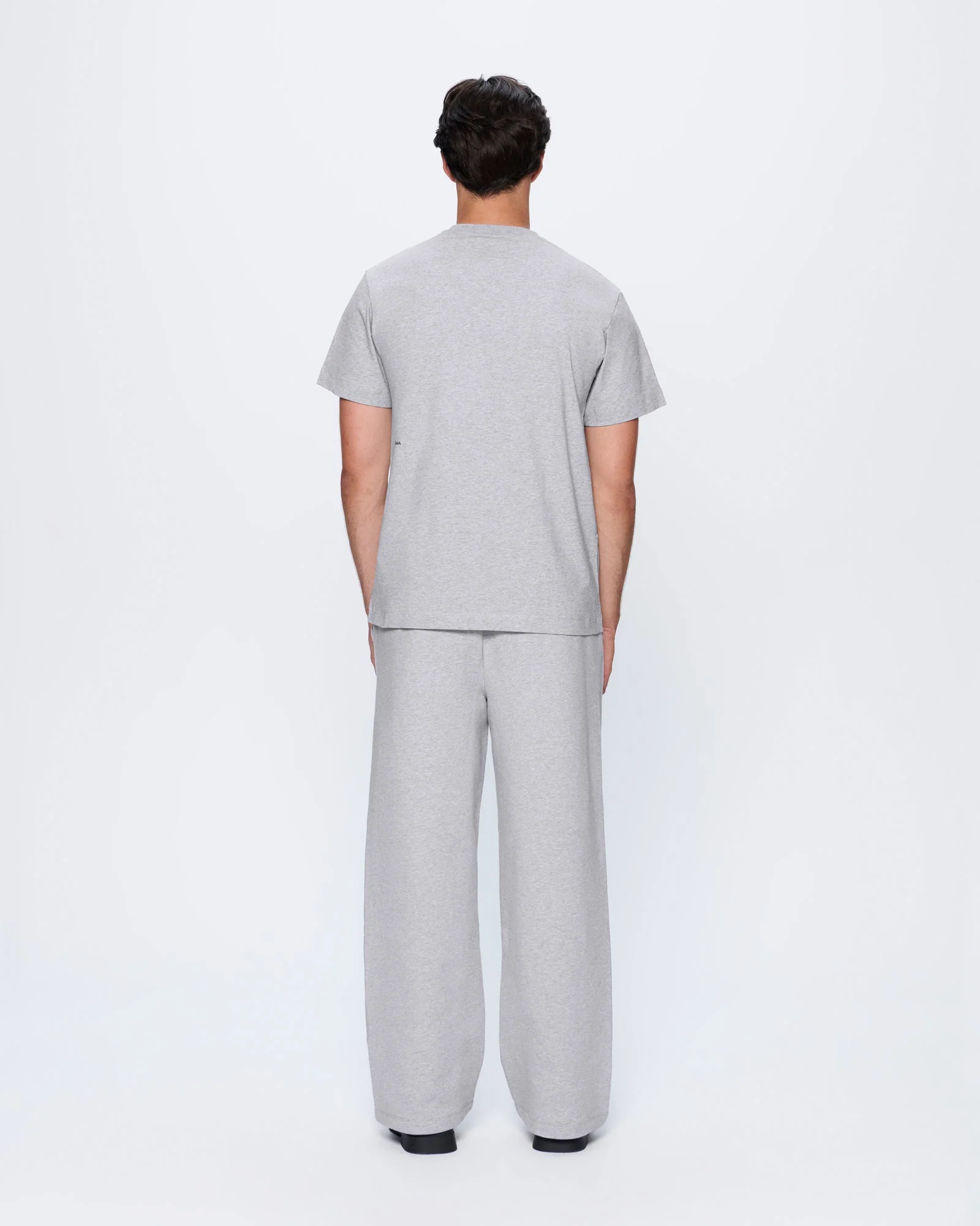 Mens 365 Heavyweight Straight Leg Track Pants—Grey Marl - Image 5
