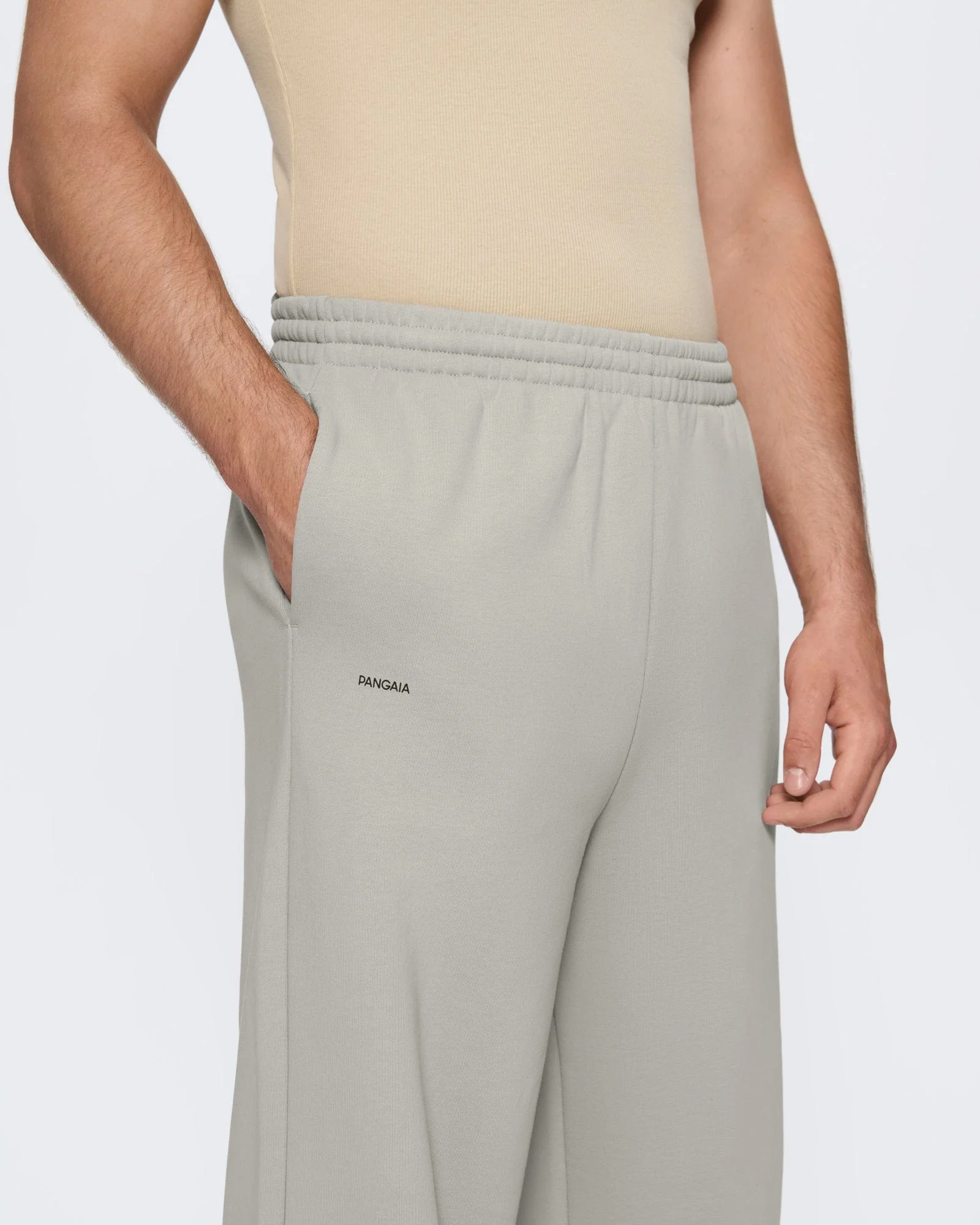 Mens 365 Heavyweight Straight Leg Track Pants—Stone - Image 3