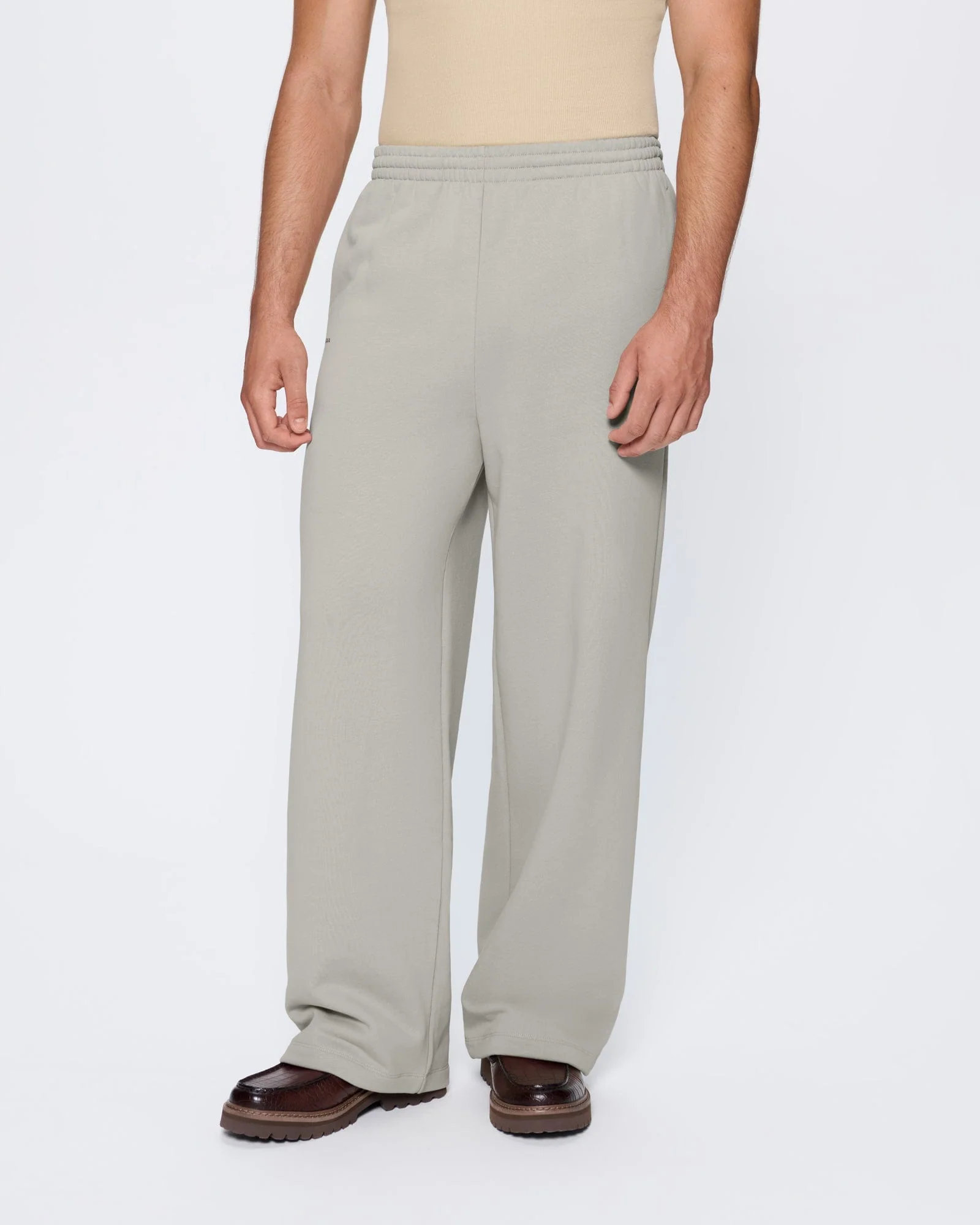 Mens 365 Heavyweight Straight Leg Track Pants—Stone - Image 4