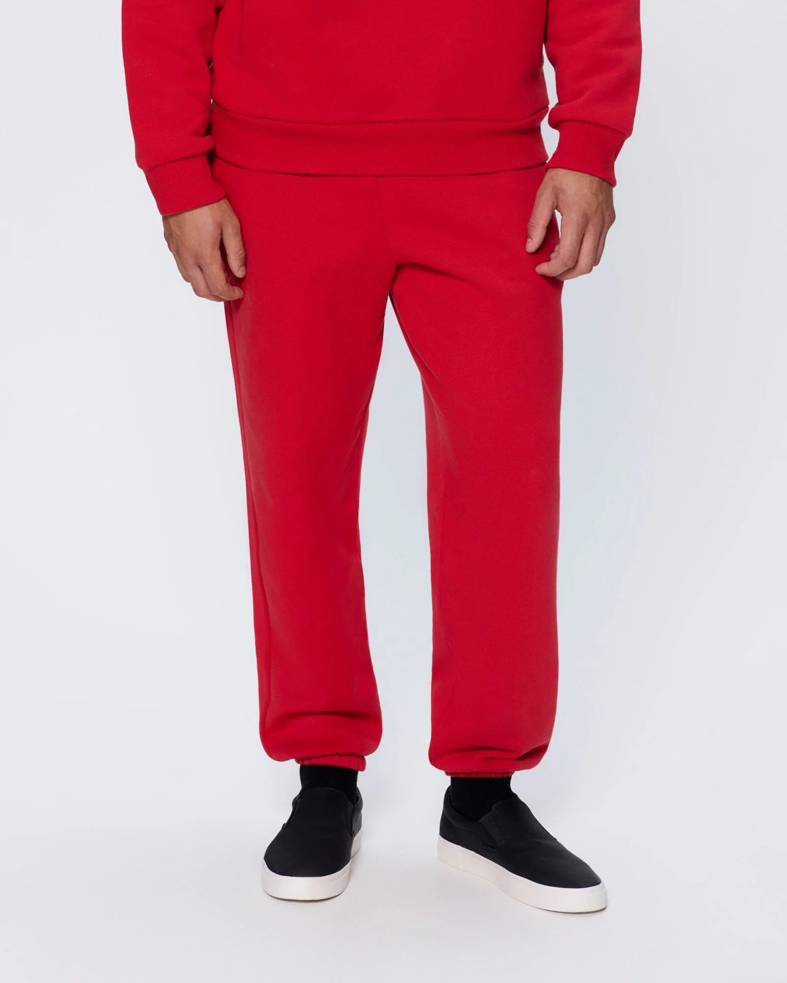 Mens 365 Heavyweight Track Pants—Goji Red - Image 3