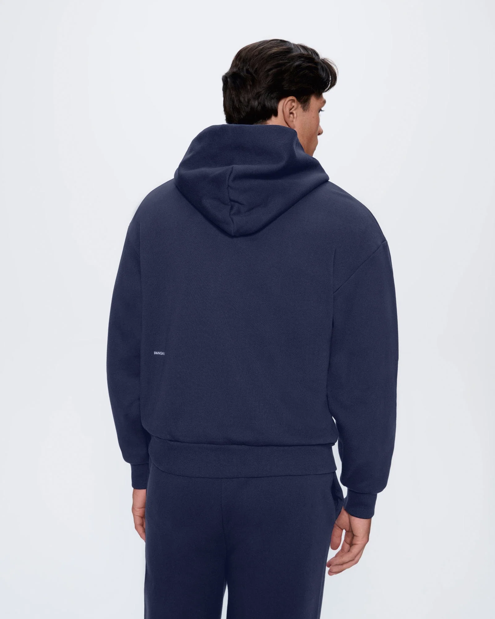 Mens 365 Heavyweight Two-Way Zip-Through Hoodie—Navy - Image 5