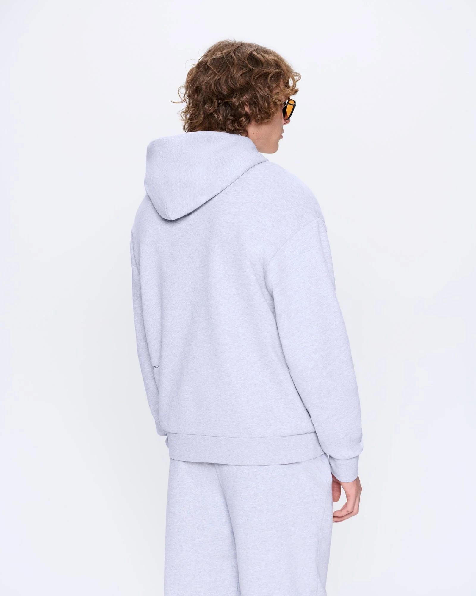 Mens 365 Midweight Hoodie—grey marl - Image 5