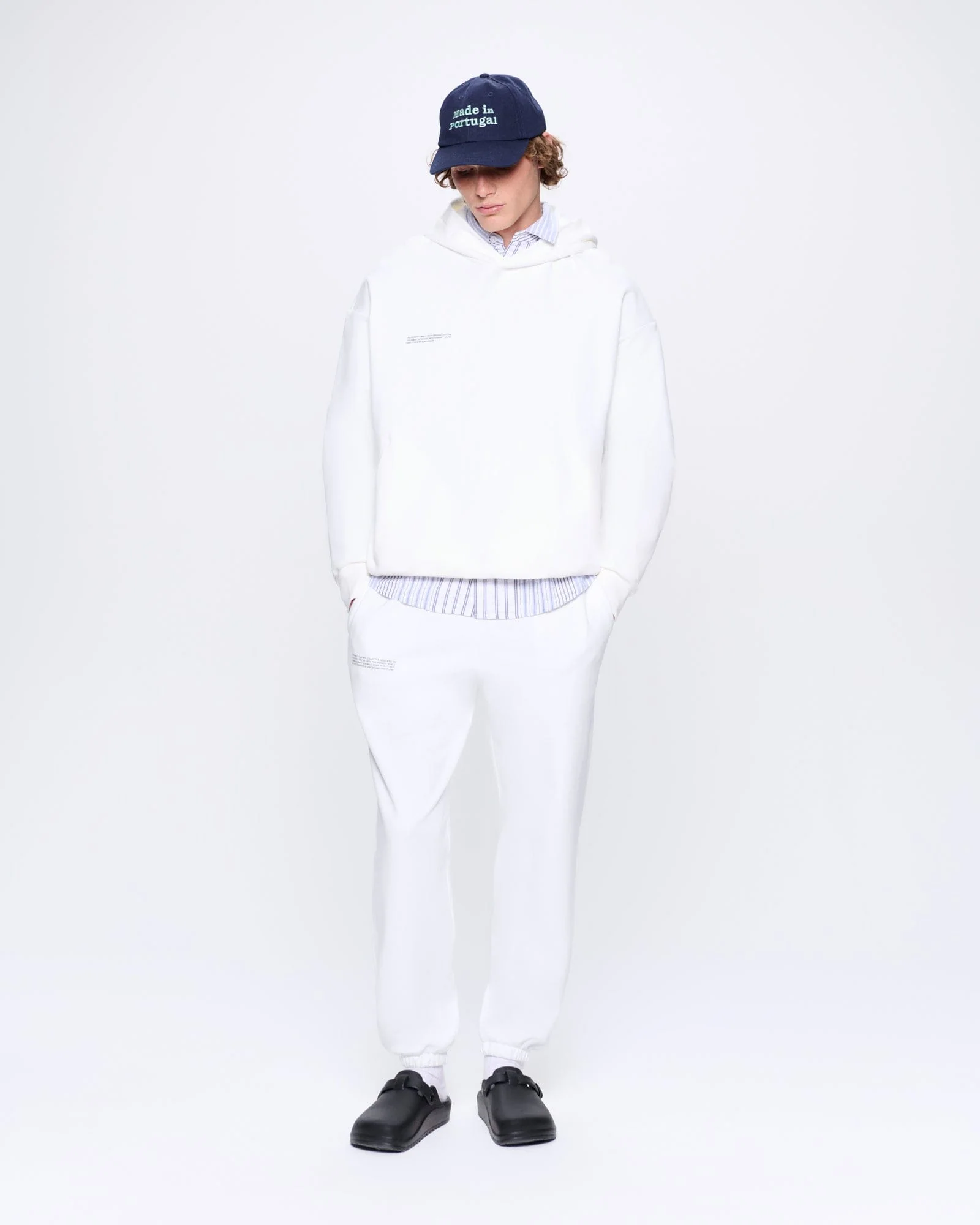 Mens 365 Midweight Hoodie—off-white - Image 3