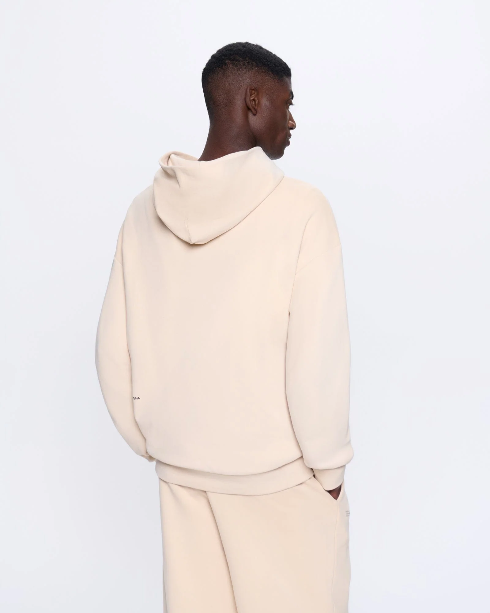 Mens 365 Midweight Hoodie—sand - Image 4