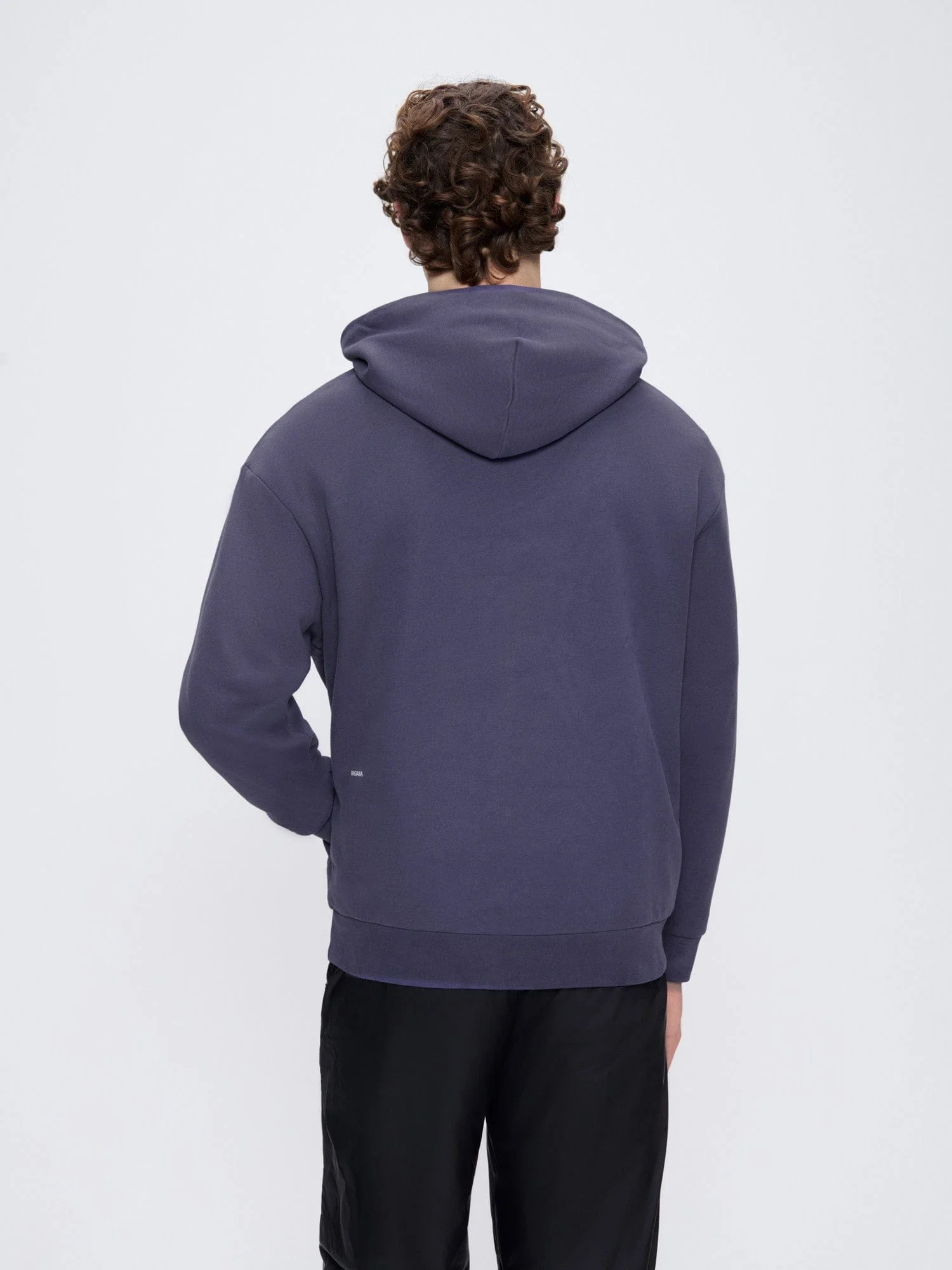 Mens 365 Midweight Hoodie—Slate Blue - Image 3