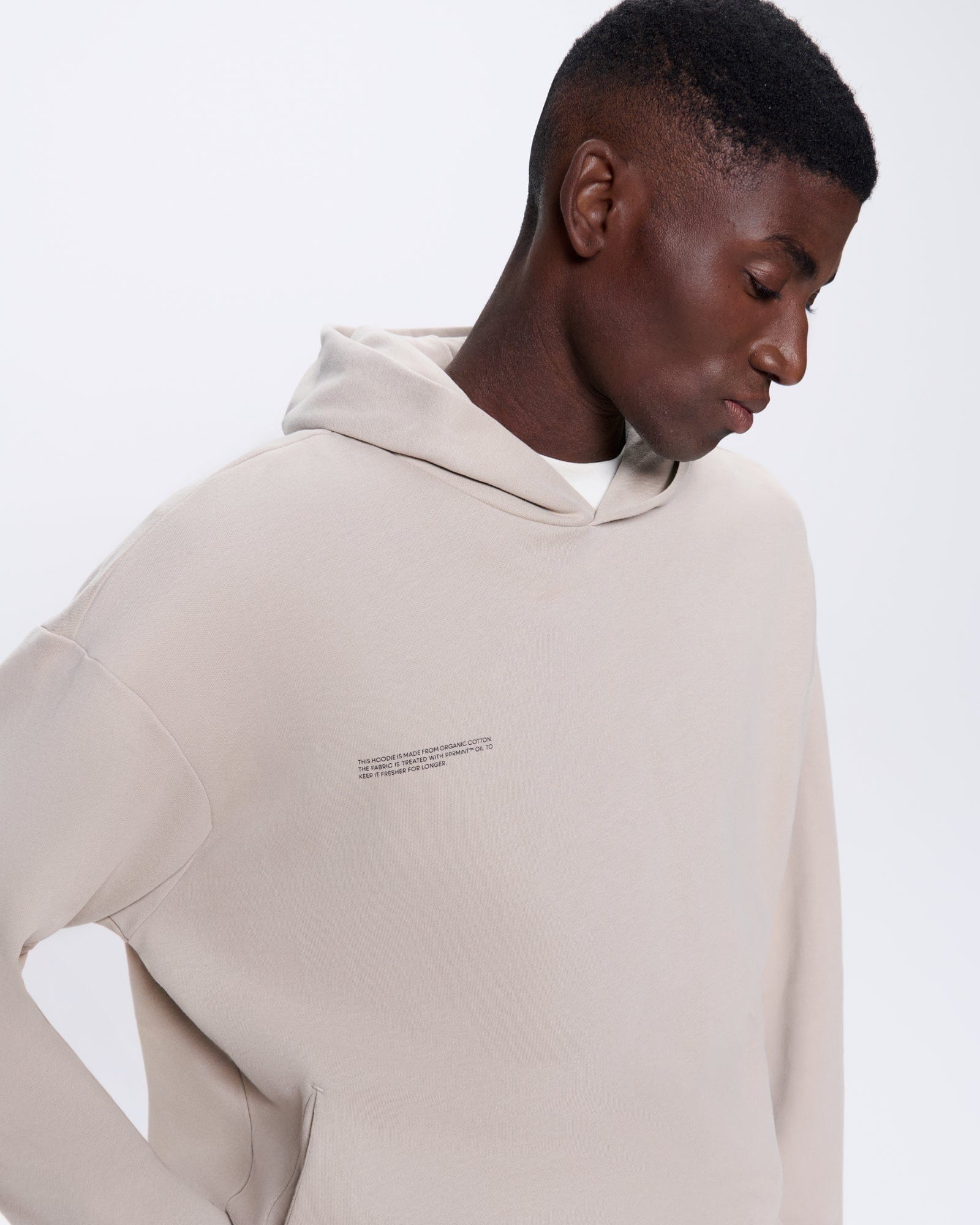 Mens 365 Midweight Hoodie—stone - Image 6