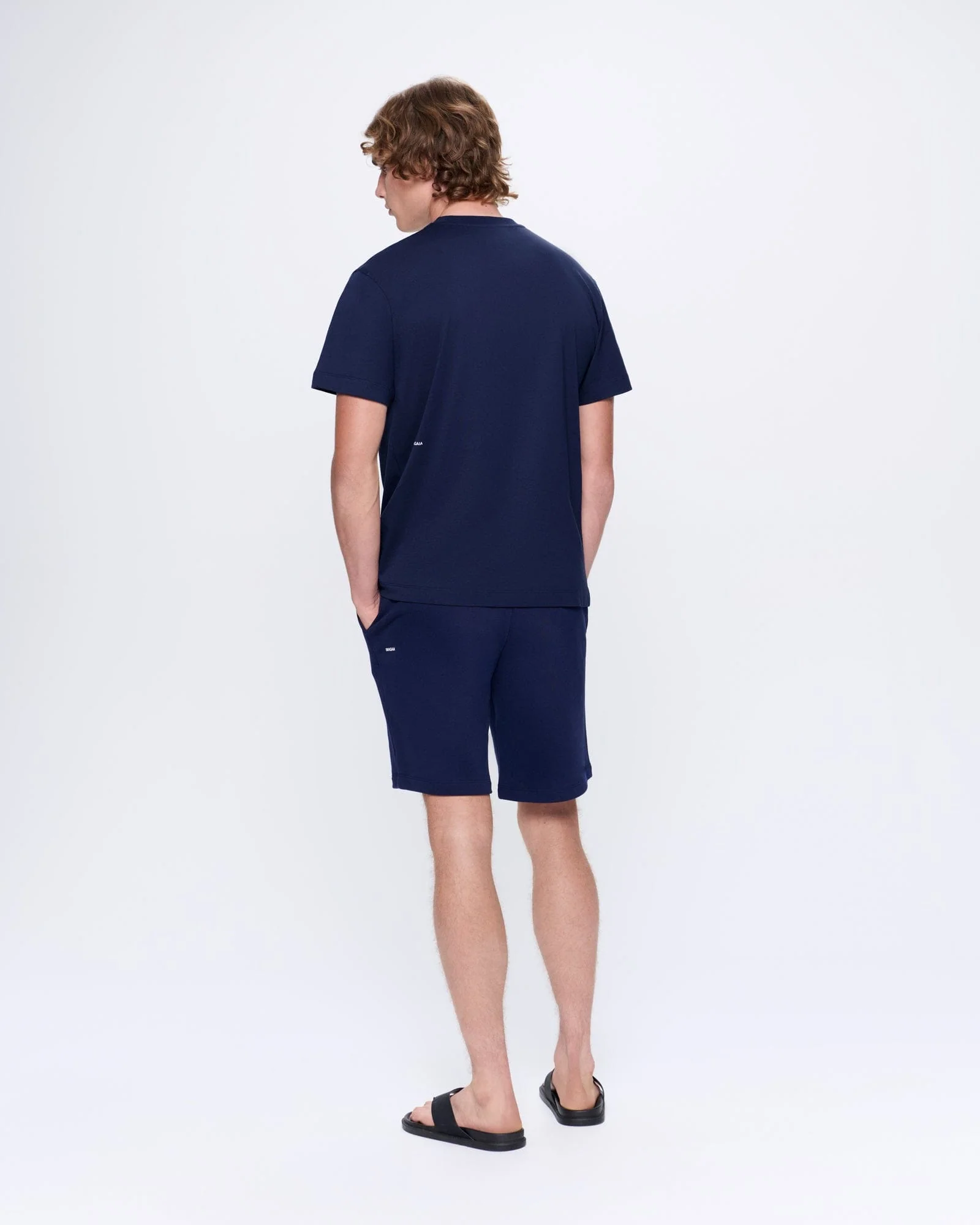 Mens 365 Midweight Long Shorts—navy - Image 5