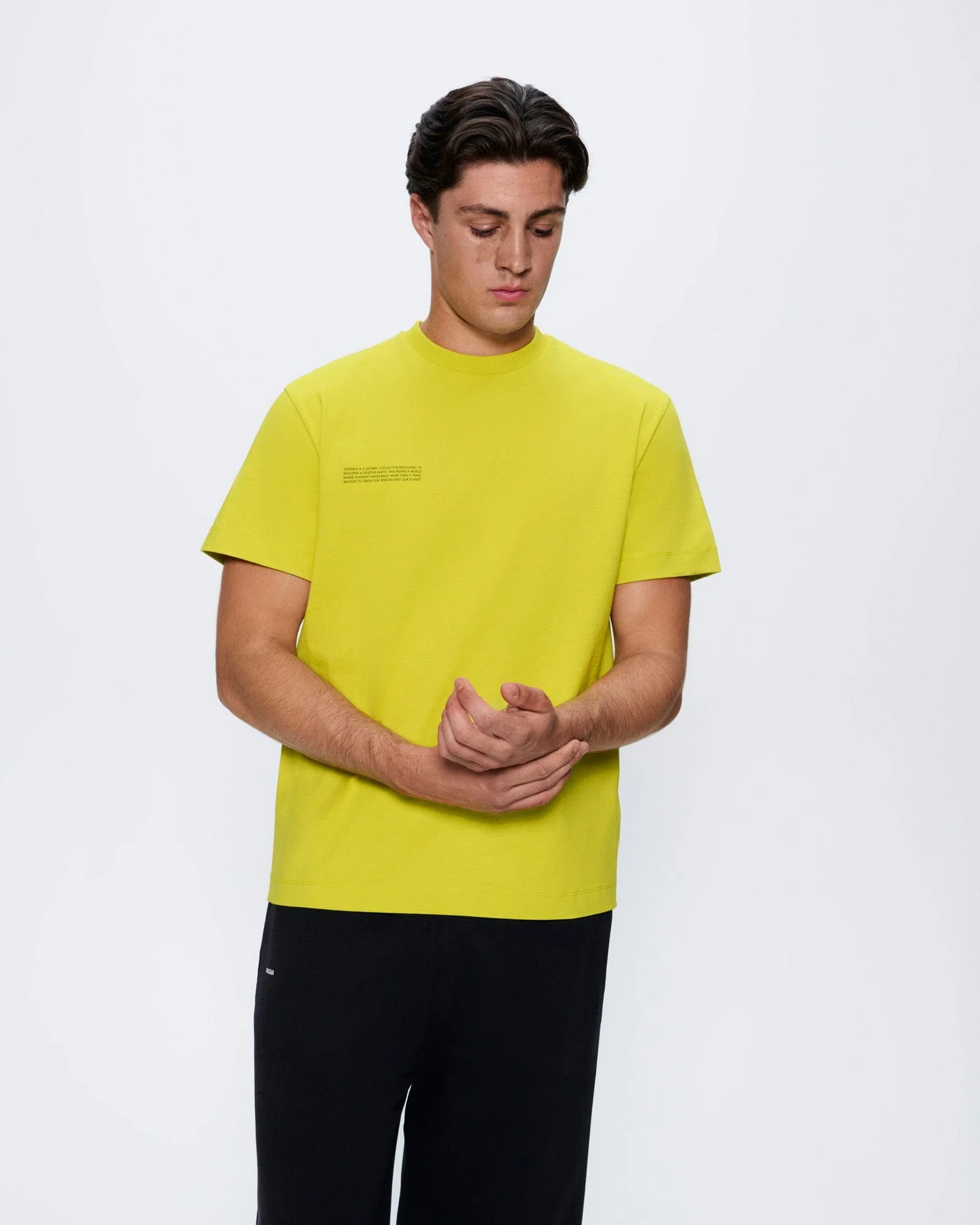 Mens 365 Midweight T-Shirt—Auroral Olive - Image 3