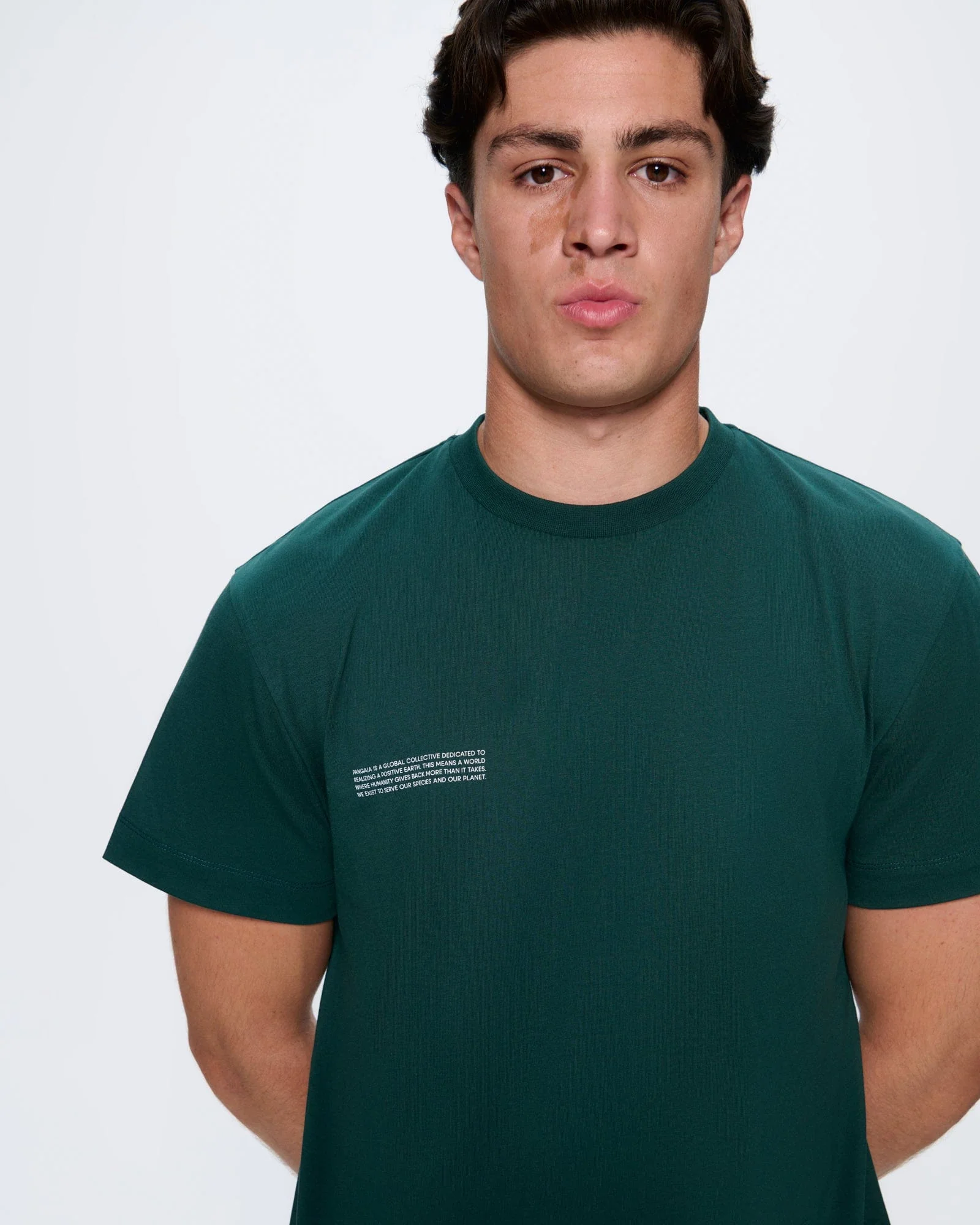 Mens 365 Midweight T-shirt—Foliage Green - Image 4