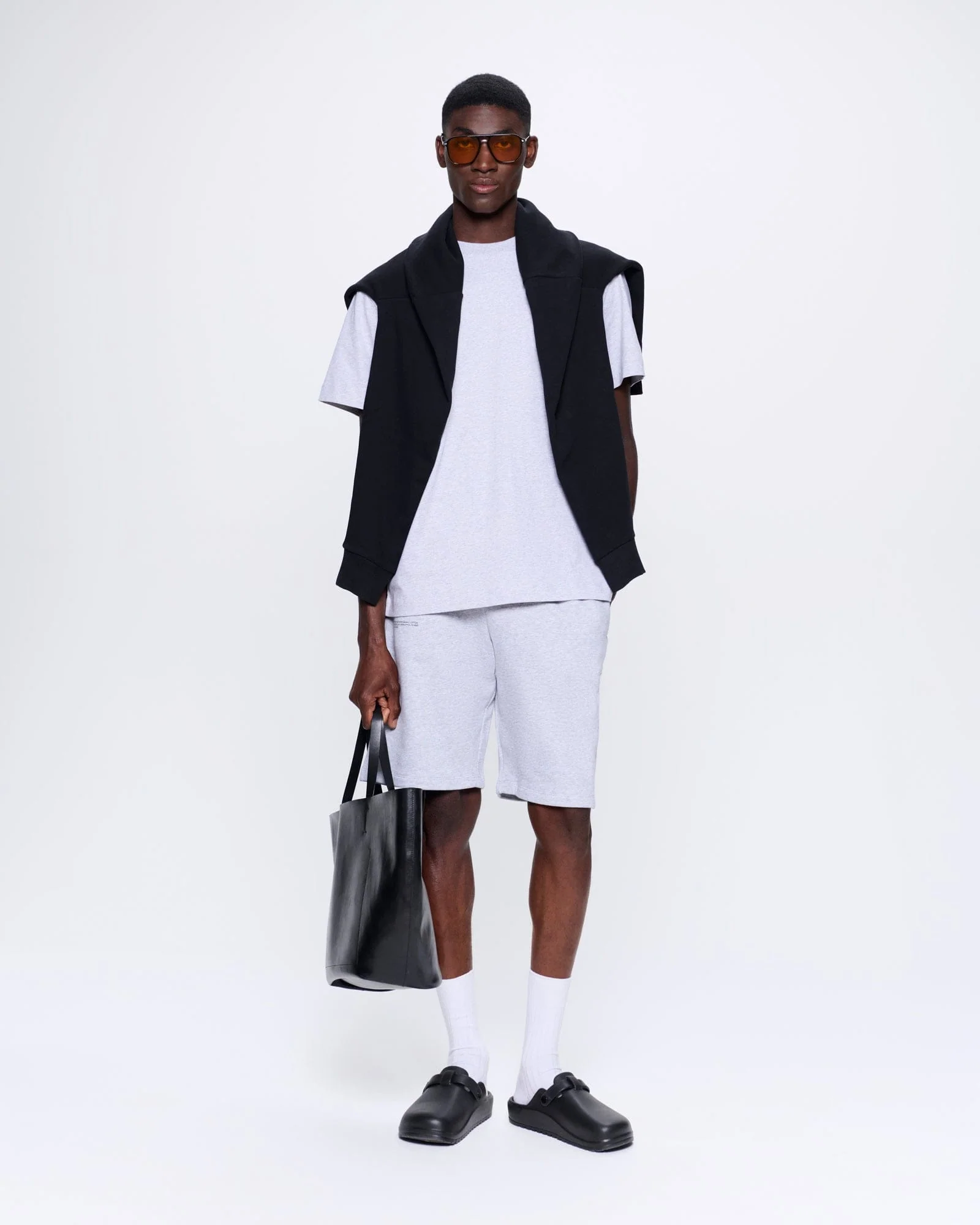 Mens 365 Midweight T-shirt—grey marl - Image 3