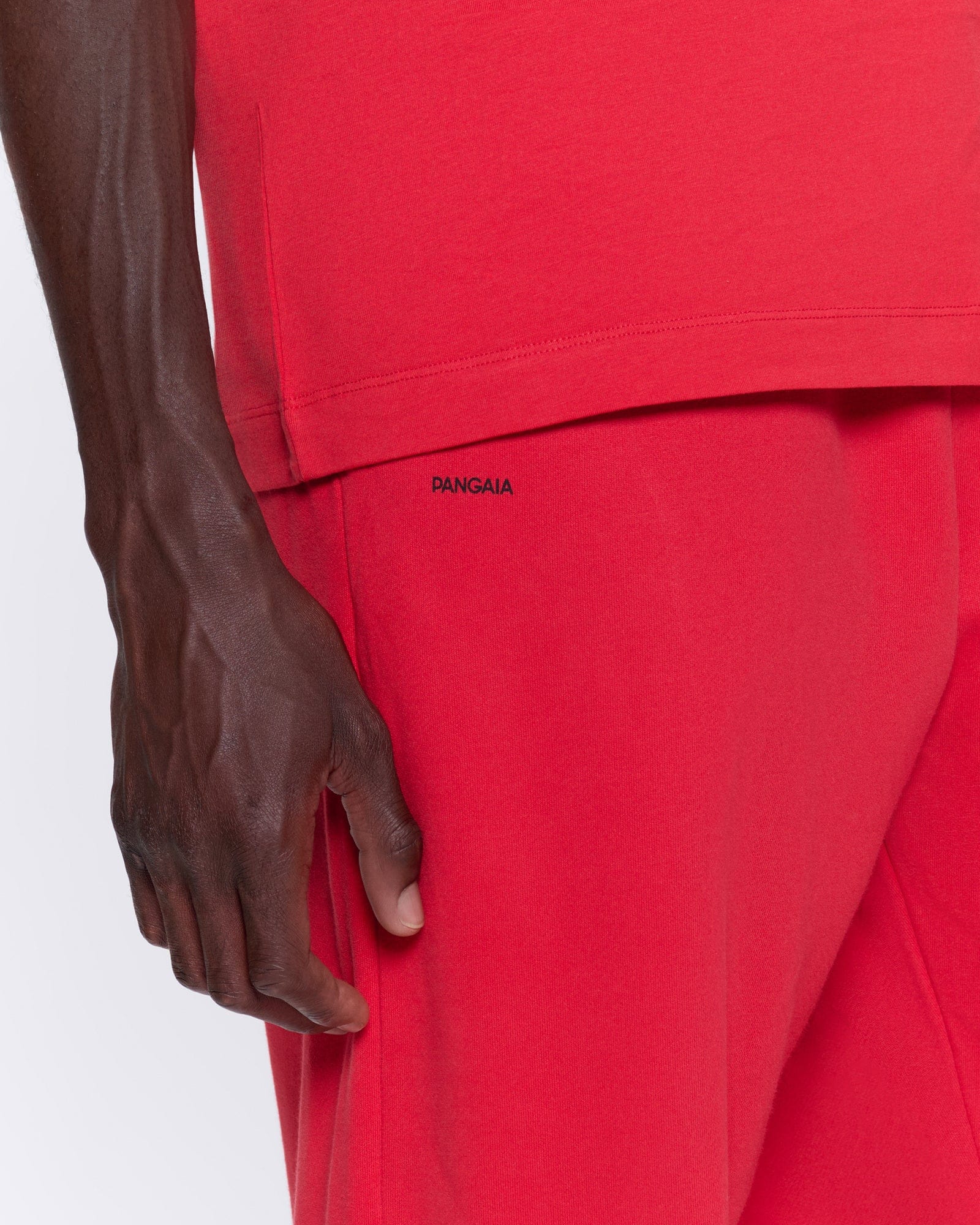 Mens 365 Midweight Track Pants—Goji red - Image 3
