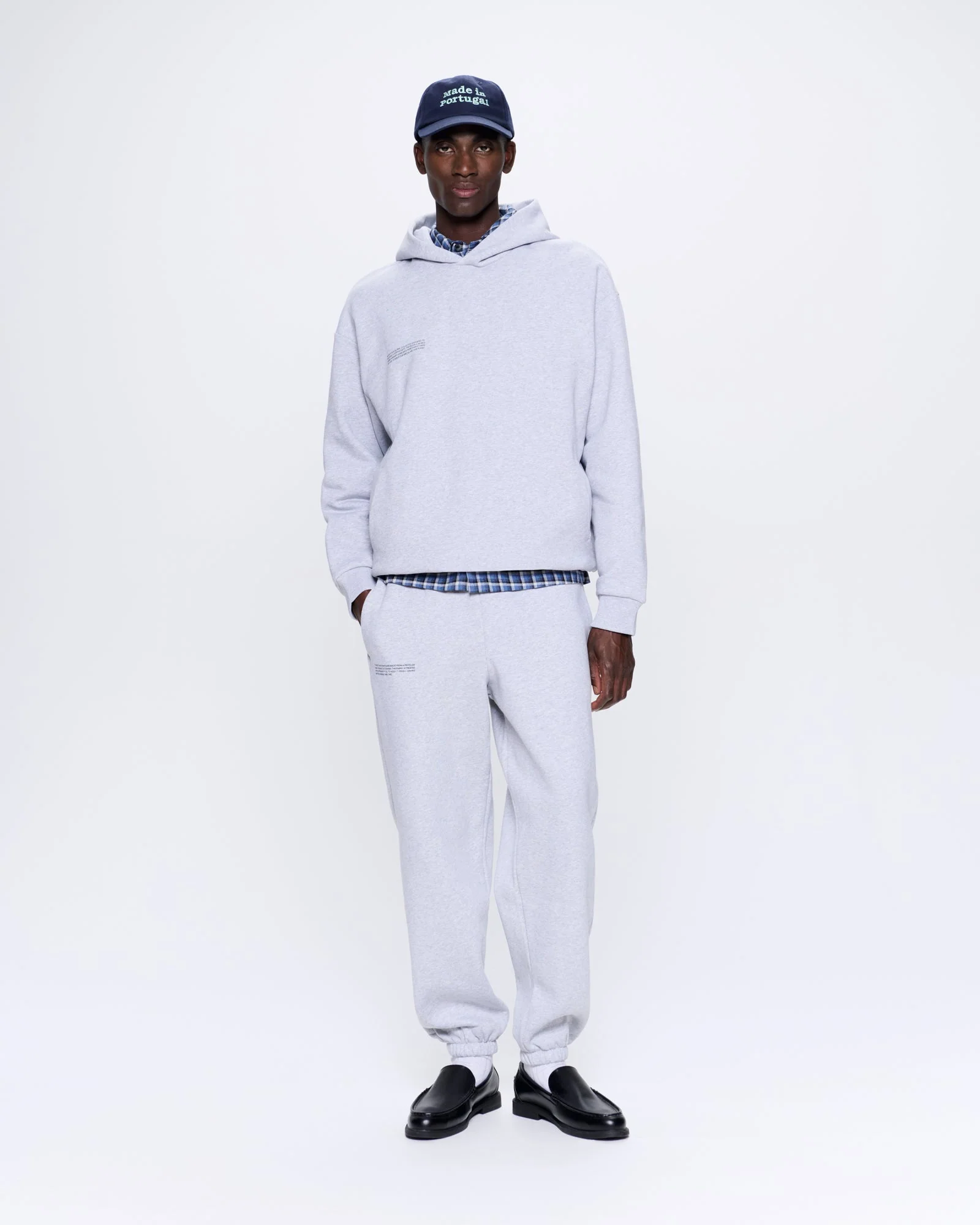 Mens 365 Heavyweight Hoodie—grey marl - Image 3