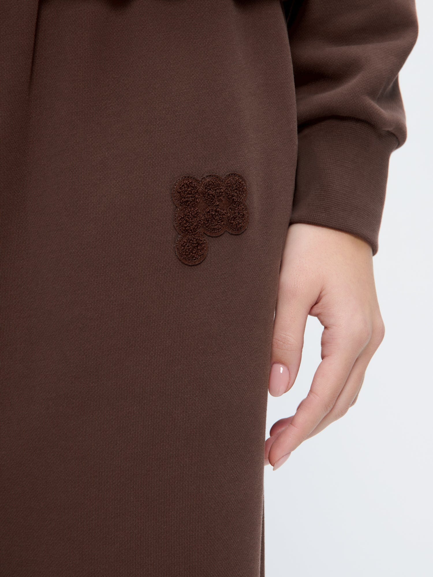 Womens Straight Leg Track Pants—Mahogany Brown - Image 5